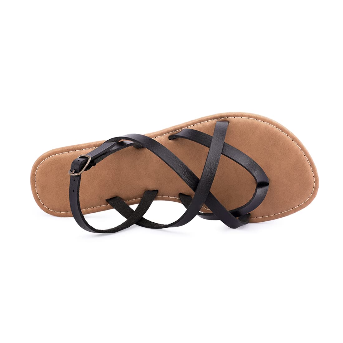 Women's Gladiator Flat Sandals - Fisherman Strappy Sandals with Ankle Strap | Comfortable Summer Casual Shoes for Beach, Walking & Outdoor Activities