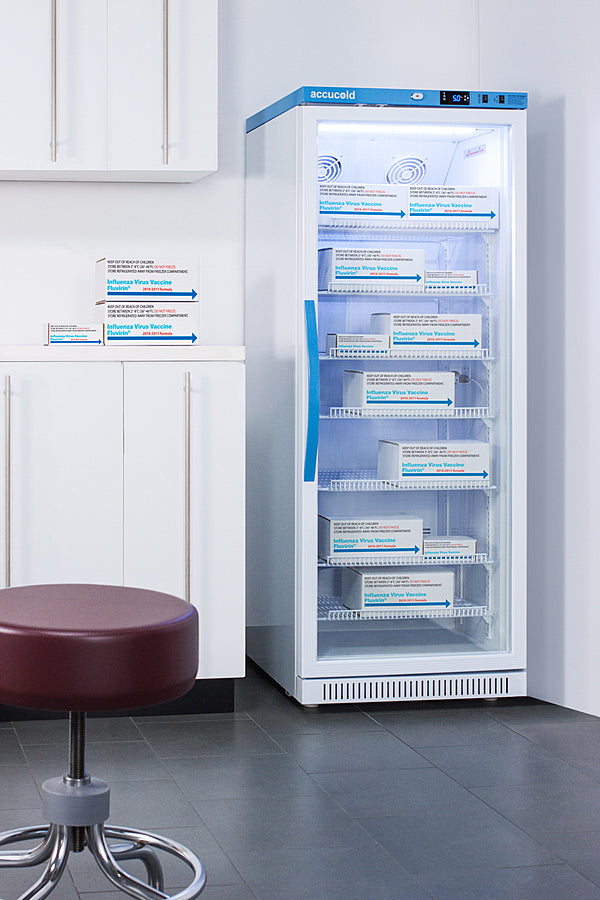 Accucold 12 Cu.Ft. Upright Vaccine Refrigerator ARG12PV - Medical Grade Vaccine Storage for Clinics, Pharmacies & Laboratories | CDC-Compliant Cooling Solution