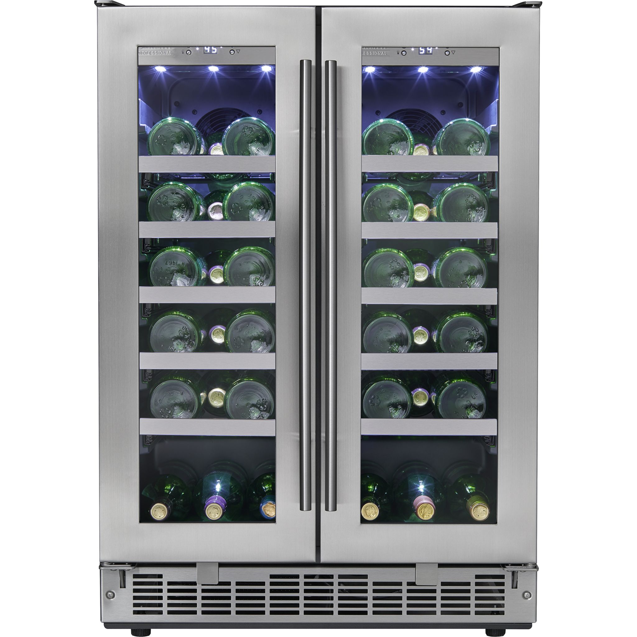 Danby Silhouette 24-Bottle Wine Cooler Refrigerator - DWC047D1BSSPR Stainless Steel Built-In Wine Fridge for Home, Kitchen, or Bar - Perfect for Wine Storage & Entertaining