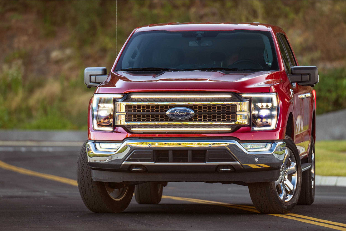2021-2023 Ford F-150 XB LED Headlights with White DRL - High-Performance Lighting Upgrade for Night Driving & Off-Road Adventures