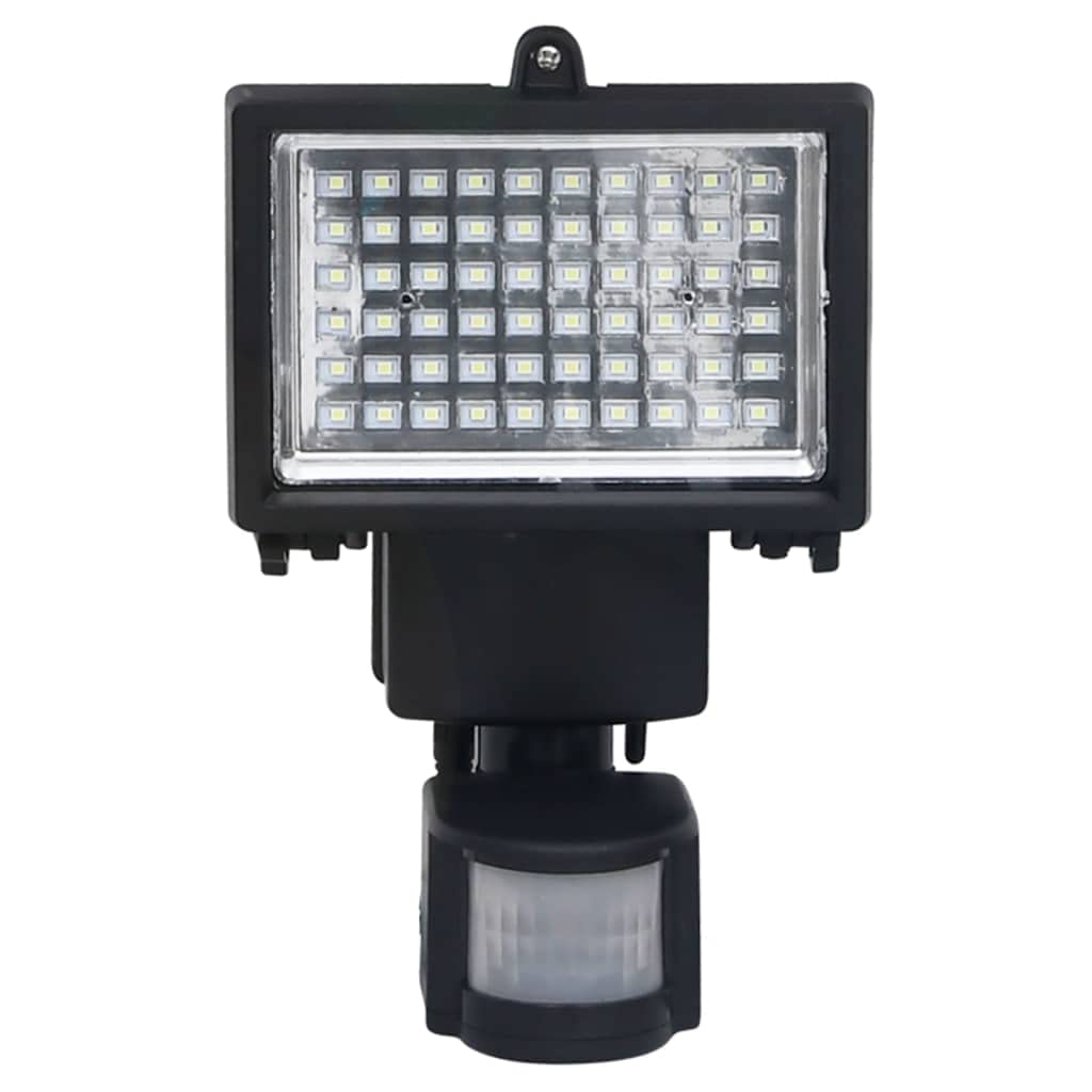SKM Solar Powered LED Spotlight with Motion Sensor - Outdoor Garden Lighting for Pathways, Patios, and Security - Weatherproof Black Landscape Light