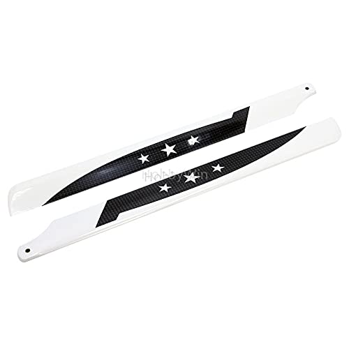 325mm Carbon Fiber Main Blades for 450 Size Electric RC Helicopter - Durable Upgrade Parts for Aerial Photography & 3D Flight Stunts