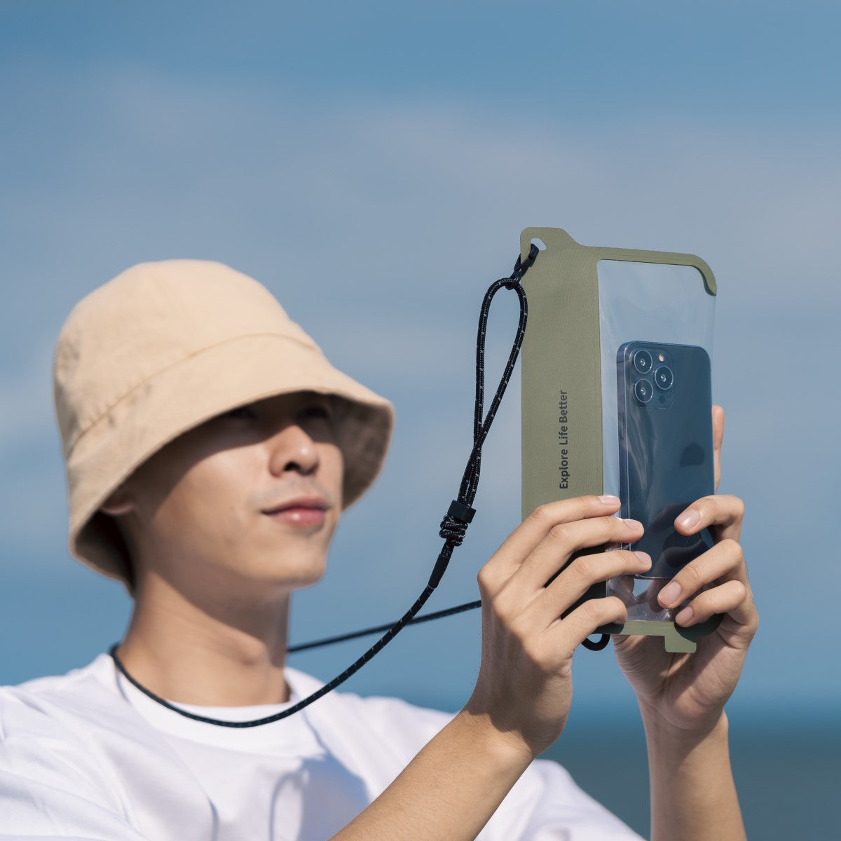 bitplay AquaSeal Lite Waterproof Phone Pouch - Ultra Lightweight Dry Bag for Swimming, Beach, Kayaking & Outdoor Activities