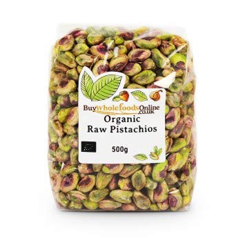 Organic Whole Foods Pistachio Nuts 500g - Premium Raw Shelled Pistachios for Snacking, Baking & Healthy Recipes