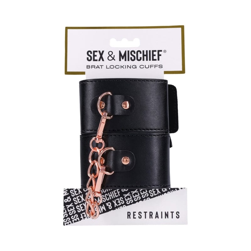 Premium Stainless Steel Locking Handcuffs - Heavy Duty Restraints for BDSM, Bondage & Role Play - Secure & Adjustable for Couples & Enthusiasts - Perfect for Spicing Up the Bedroom or Fantasy Scenes