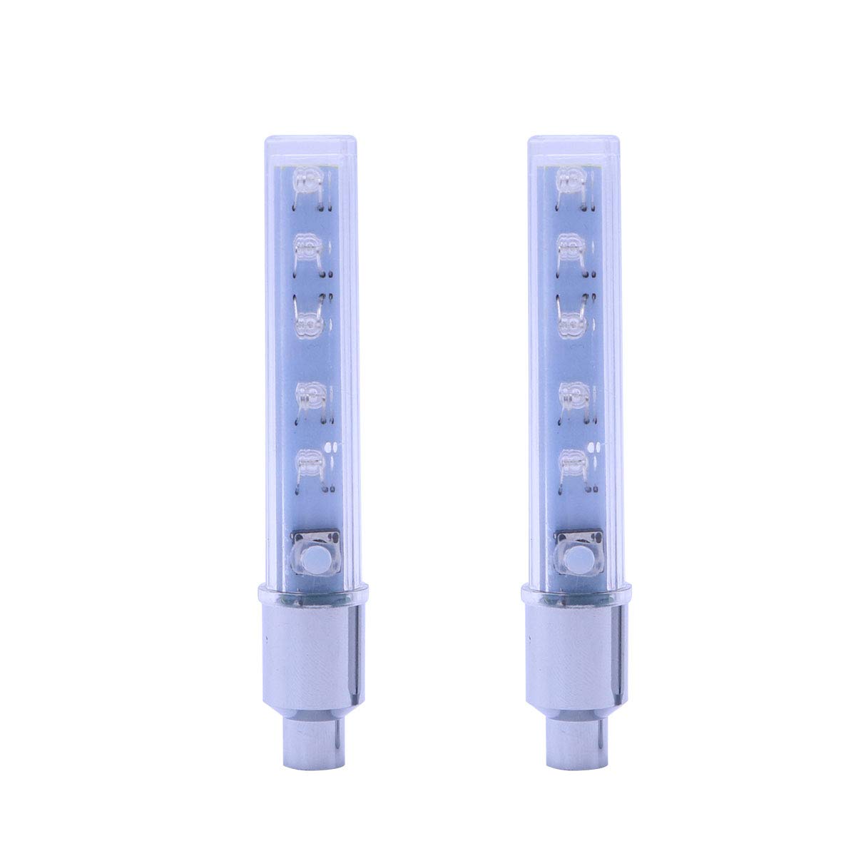 VORCOOL Waterproof LED Bike Tire Valve Stem Lights - 2 Pack for Bicycle, Motorcycle & Car Wheels - Enhance Night Riding Safety & Style for Cycling, Commuting & Outdoor Adventures