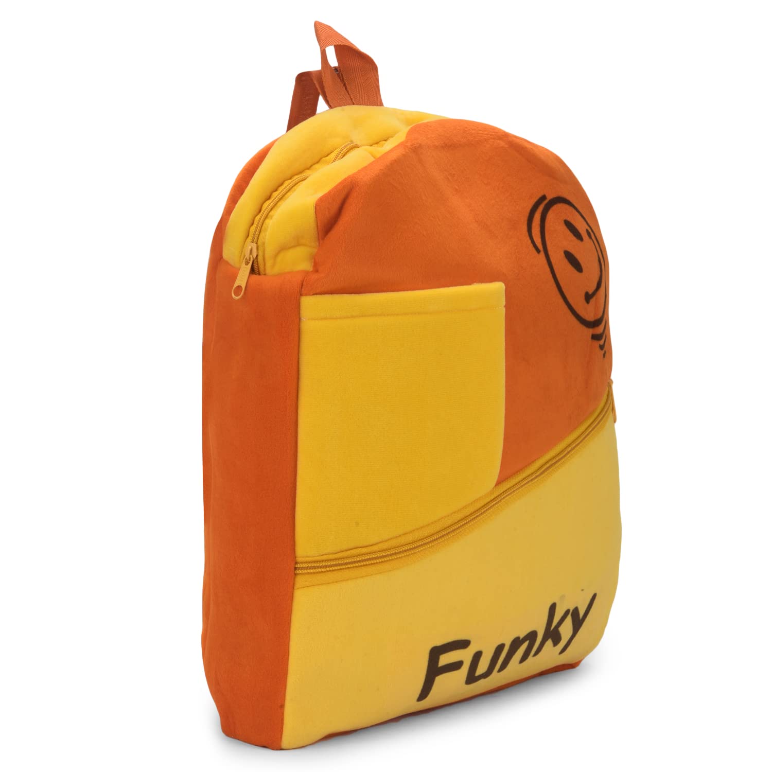 Stylish Orange Canvas Backpack for School - Trendy & Durable Hamston Funky Bag for Teens & College Students - Perfect for Everyday Use, Travel & Outdoor Activities