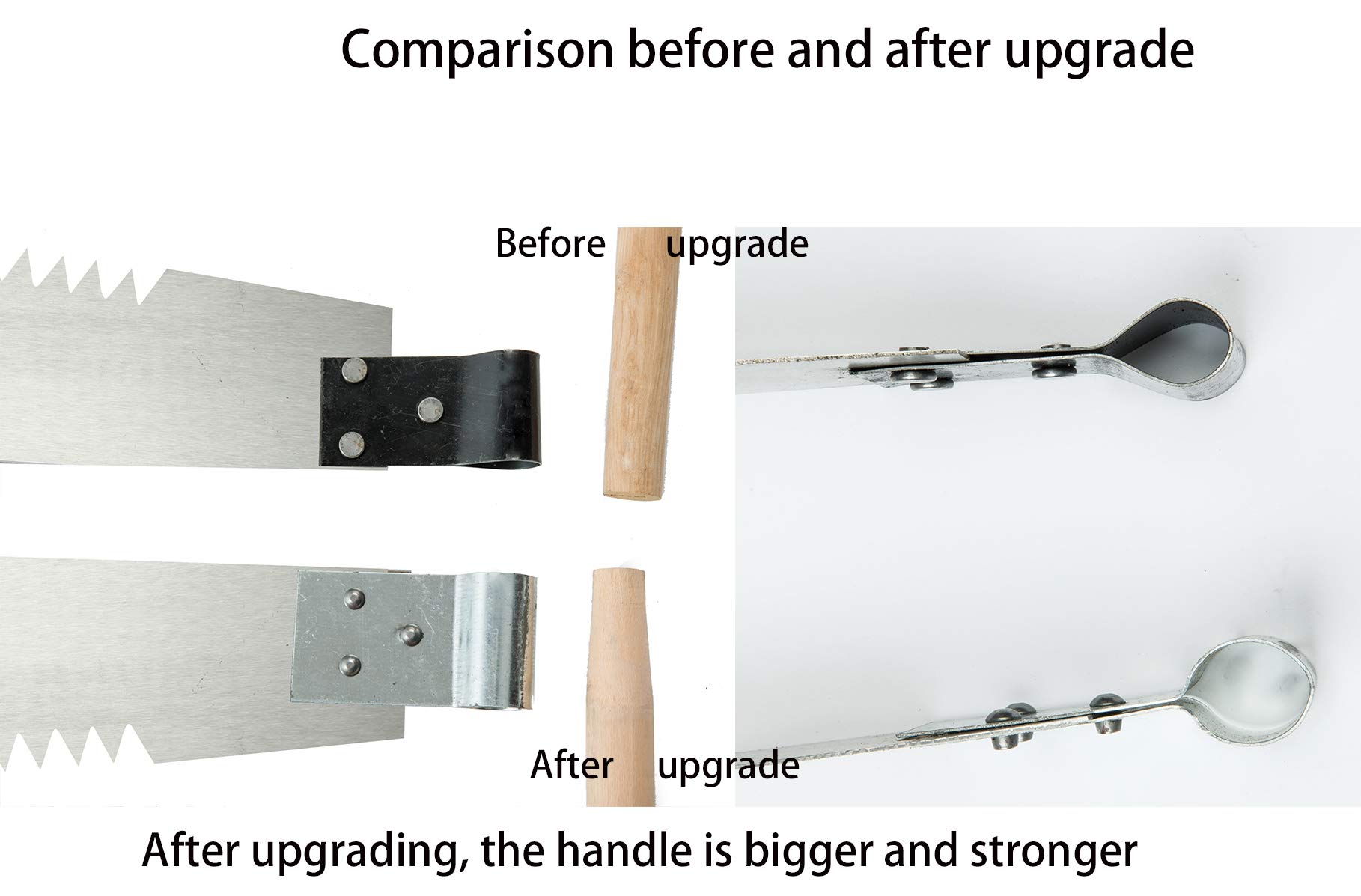 3.6' Two Man Crosscut Saw - Heavy Duty Hand Saw for Wood Cutting, Logging & Forestry - Perfect for Camping, Firewood & Outdoor Projects