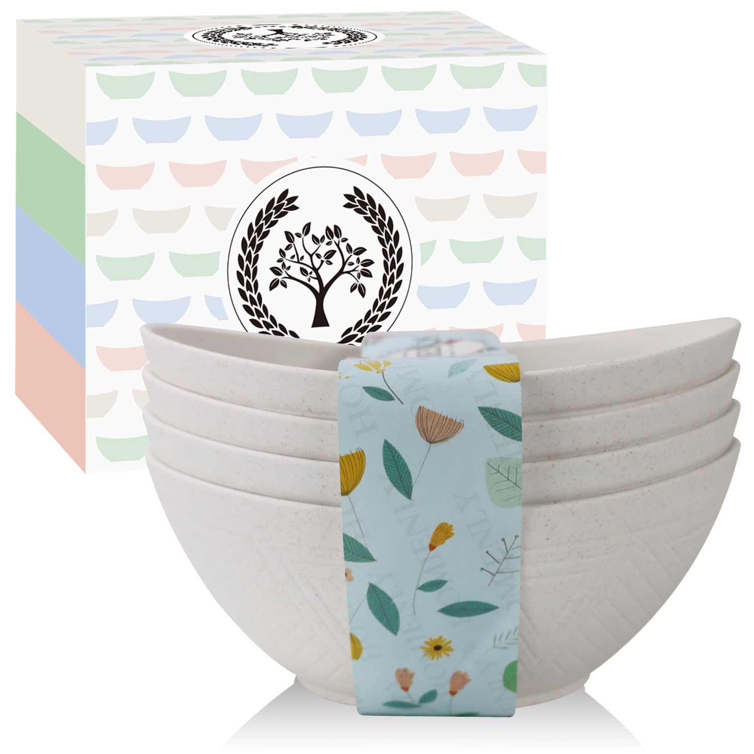 Homienly 9.6 Inch Large Serving Bowls Set of 4 - 60 Oz Oval Dishes for Salad, Pasta & Side Dishes - Microwave & Dishwasher Safe White Porcelain Bowls - Perfect for Wedding Parties, Family Dinners & Entertaining Guests