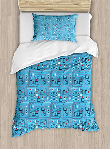 Turquoise Red and White