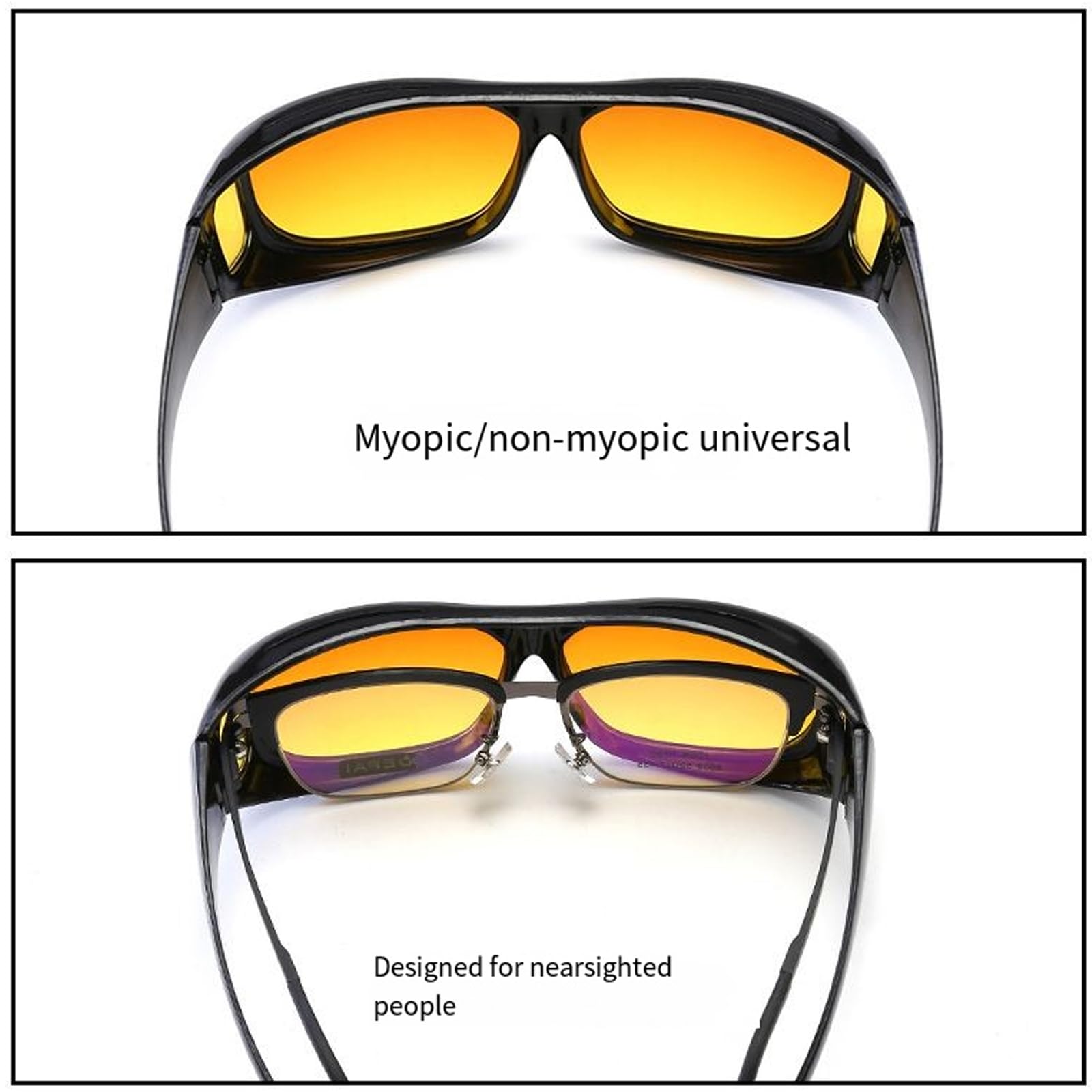 Night Vision Driving Glasses for Enhanced Visibility - Anti-Glare, UV Protection & HD Clarity - Perfect for Night Driving, Fishing & Outdoor Activities