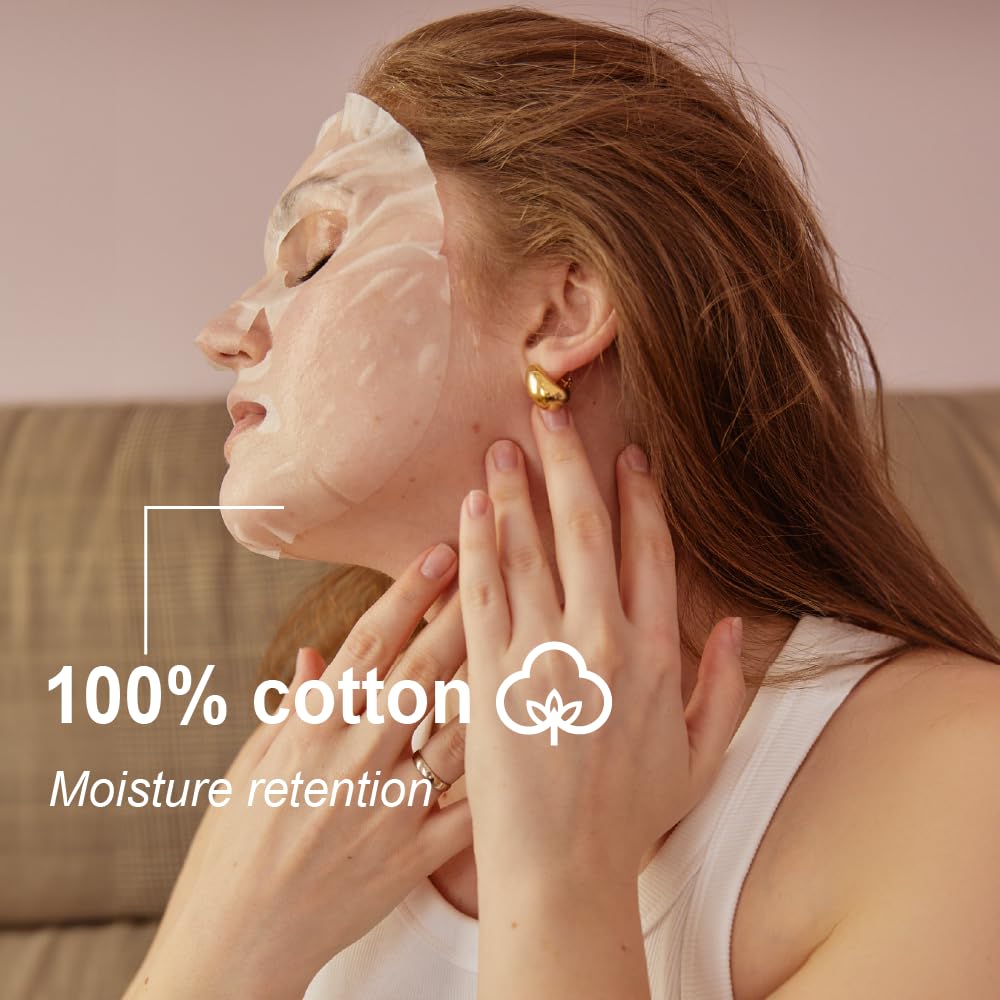 10-Pack Korean Collagen Face Masks - Hydrating & Soothing for All Skin Types | Daily Skincare