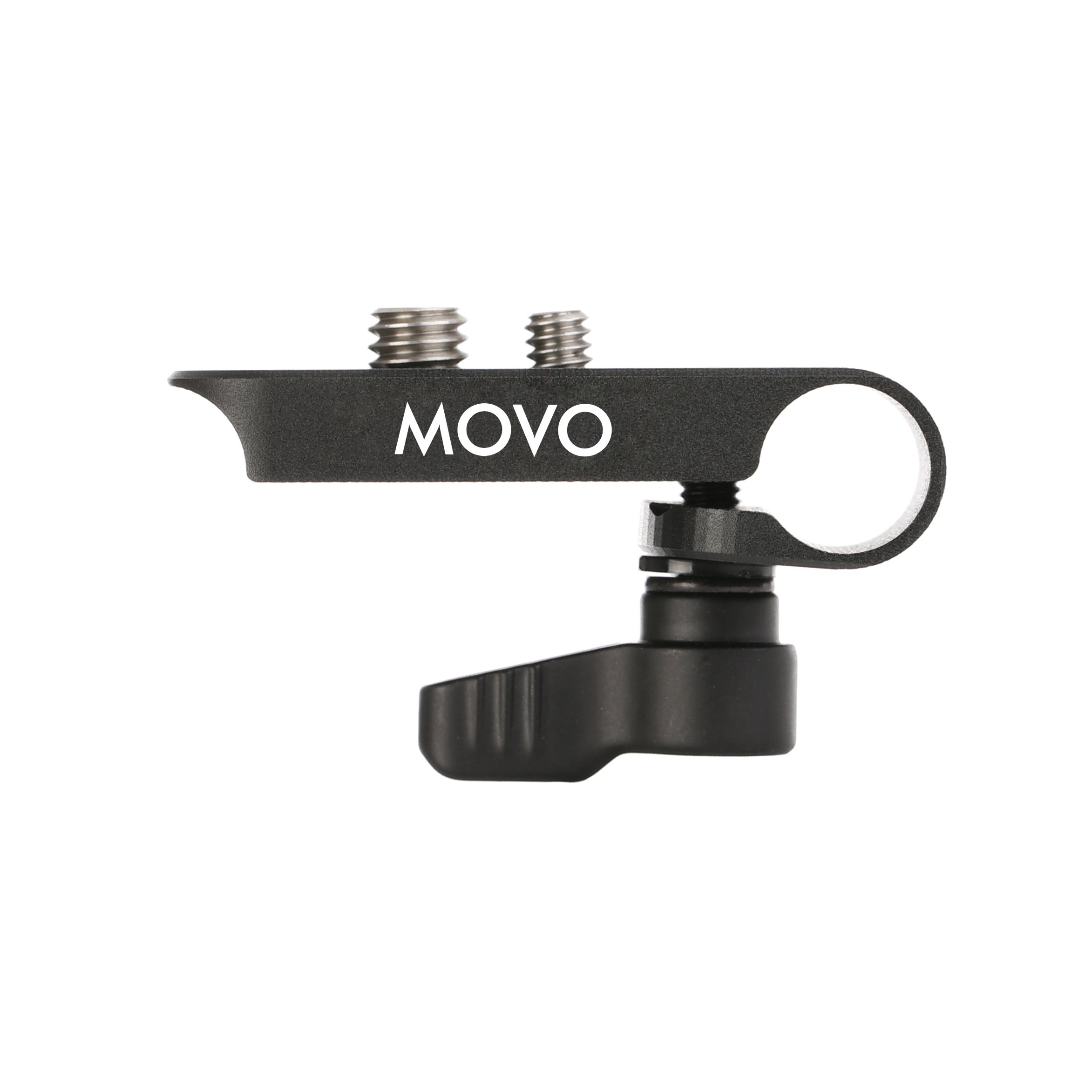 Movo CAB1000 15mm Modular Rod Clamp Adapter - 3 Pack for Mounting Cameras, Monitors & Recorders to Rigs with .25