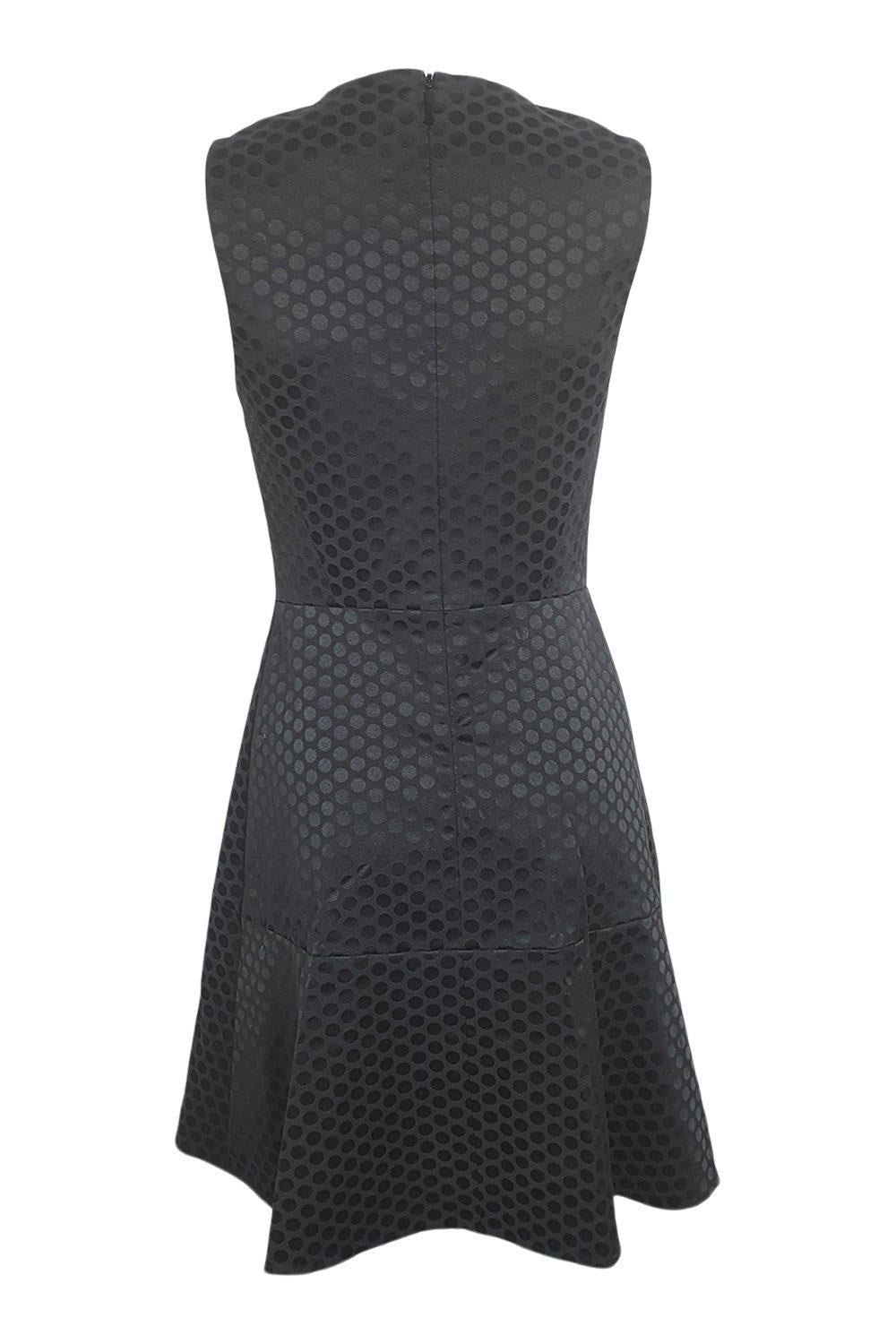 KATE SPADE Black Glitzy Ritzy Bakery Dot Jacquard Dress - Women's Size US 2 (UK 6) | Floral Print Party Dress for Cocktail Events & Date Nights