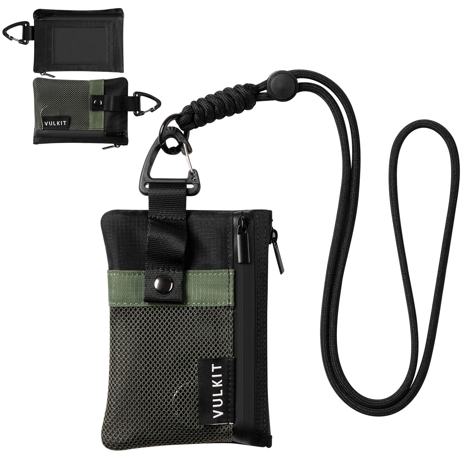 Minimalist RFID Blocking Wallet with ID Window - Water Resistant Slim Wallet for Men & Women - Includes Lanyard & Keychain - Perfect for Travel, Work & Everyday Use