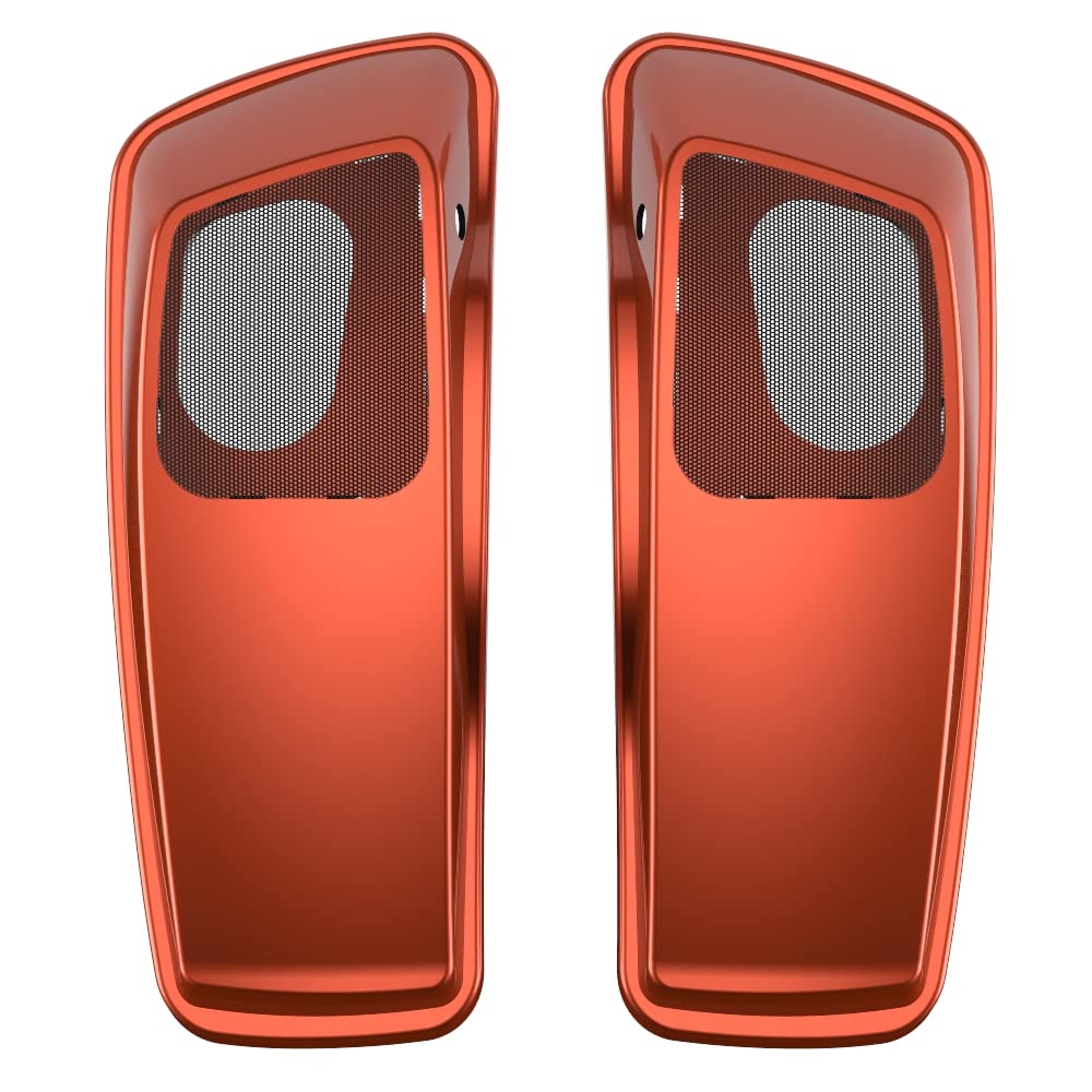 Premium Color-Matched 6x9 Saddlebag Speaker Lids for 2014+ Harley Davidson Touring Bikes - Perfect for Road Trips & Custom Audio Upgrades