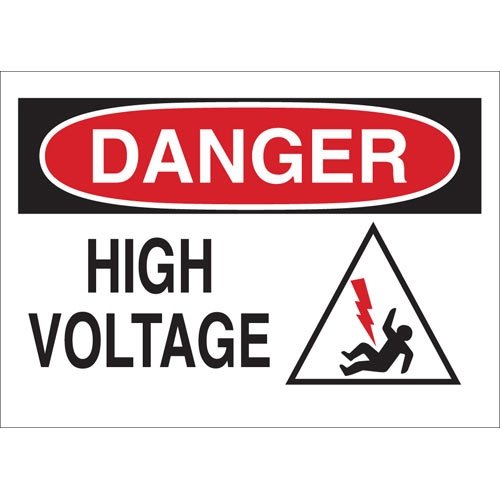 Brady 43477 Electrical Hazard Warning Signs - Pack of 10 | OSHA Compliant Safety Labels for Industrial Workplaces, Construction Sites & Electrical Panels