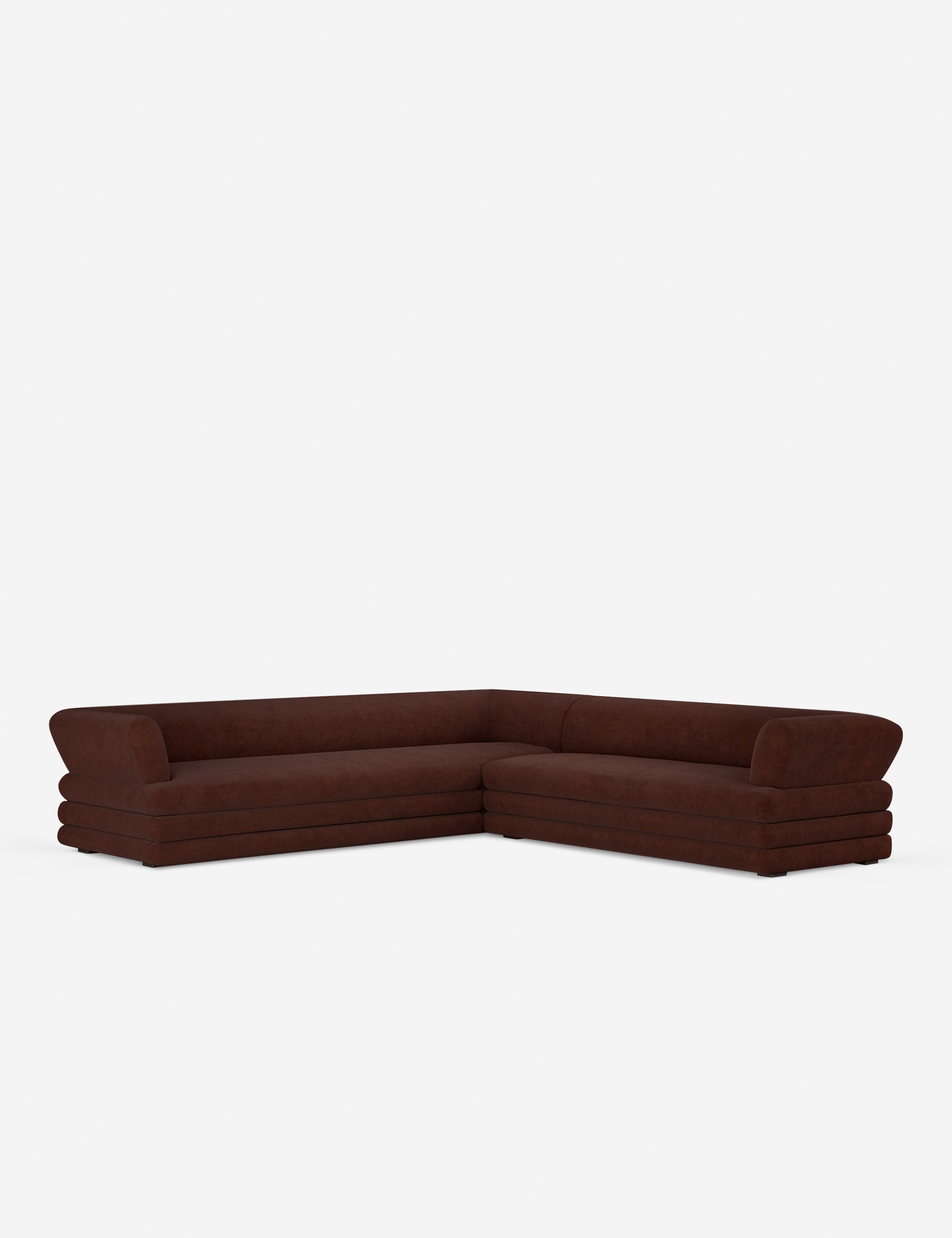 Babs Corner Sectional Sofa by Sarah Sherman Samuel - Modern L-Shaped Couch for Living Room, Lounge & Family Room - Comfortable Fabric Upholstery with Reversible Chaise