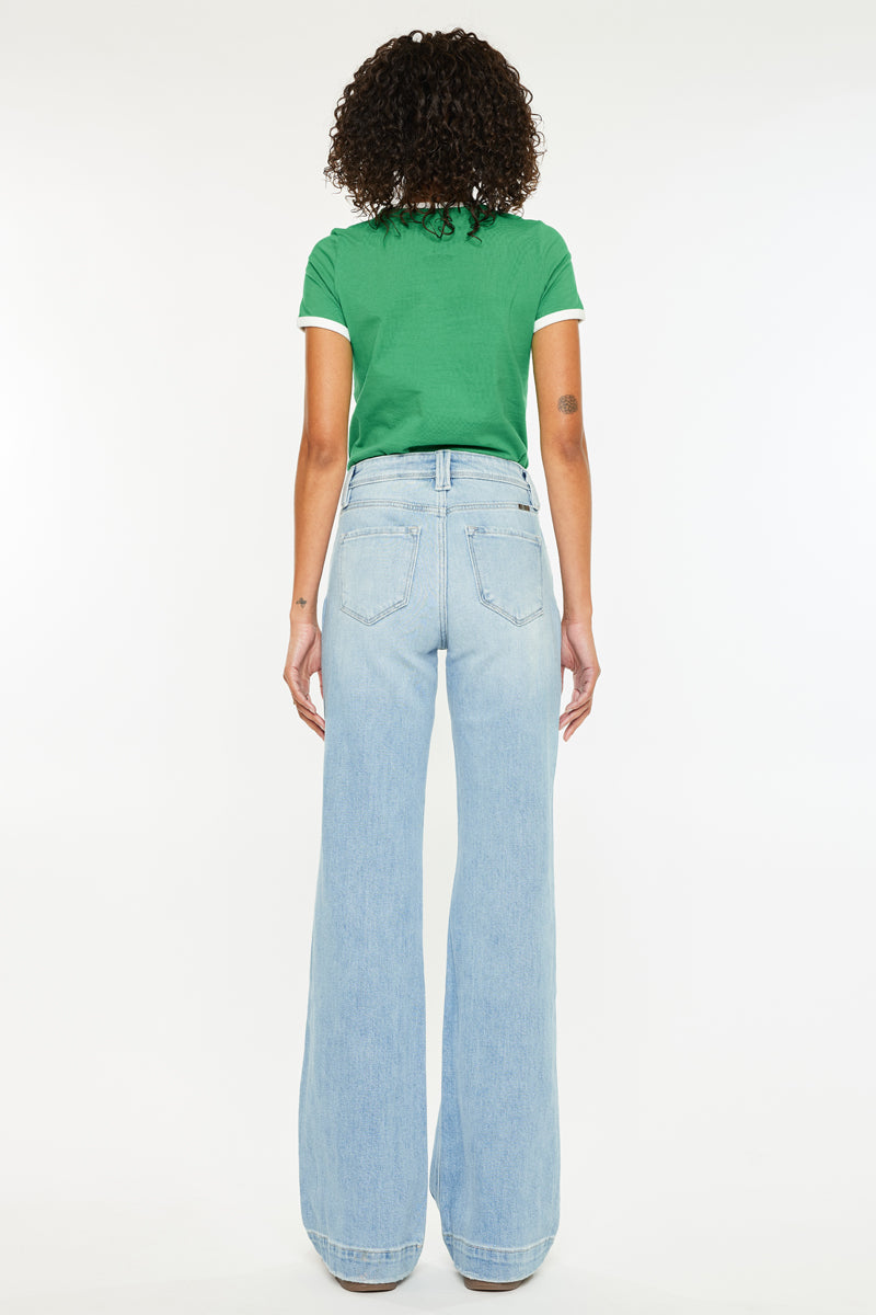 Juliany High Rise Holly Flare Jeans for Women - Stretchy Denim Pants with Bootcut Fit | Perfect for Casual Wear, Office & Night Out