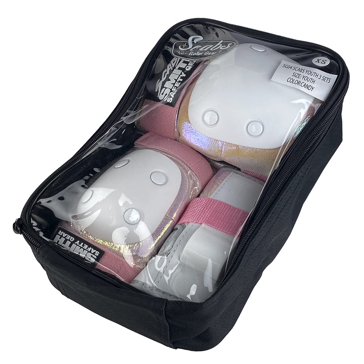 Cotton Candy Roller Pads for Kids - 3-Piece Set | Soft & Comfortable Knee & Elbow Protection for Skating, Biking & Outdoor Play