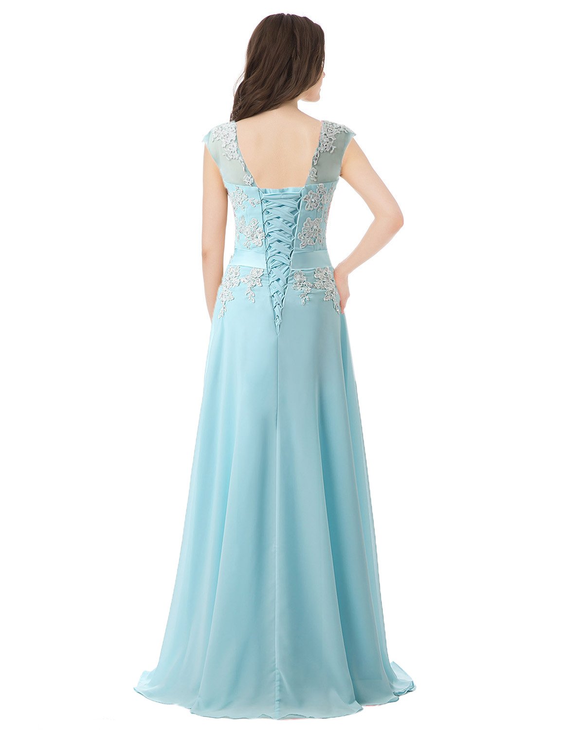 Sarahbridal Women's Tulle Applique Prom Dresses Long Elegant Formal Evening Ball Gowns for Homecoming, Wedding, Quinceañera & Special Occasions