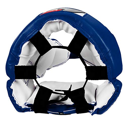 Fighting Sports USA Open Face Boxing Headgear - Blue, X-Large Size for Training & Competition | Protective Boxing Gear for Sparring, MMA & Fitness