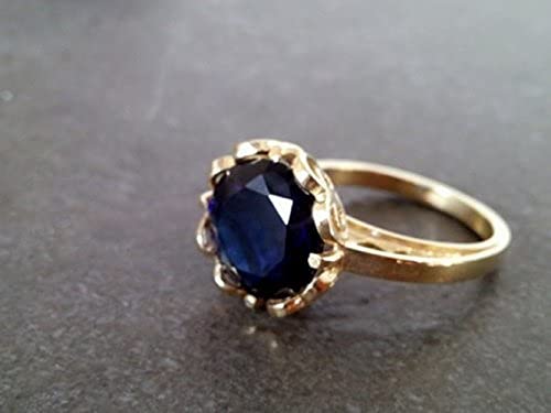 Exquisite Royal Blue Sapphire Filigree Basket Ring – Elegant Asymmetrical Band for Engagement & Wedding – Perfect for Bridal Jewelry, Anniversary Gifts & Special Occasions