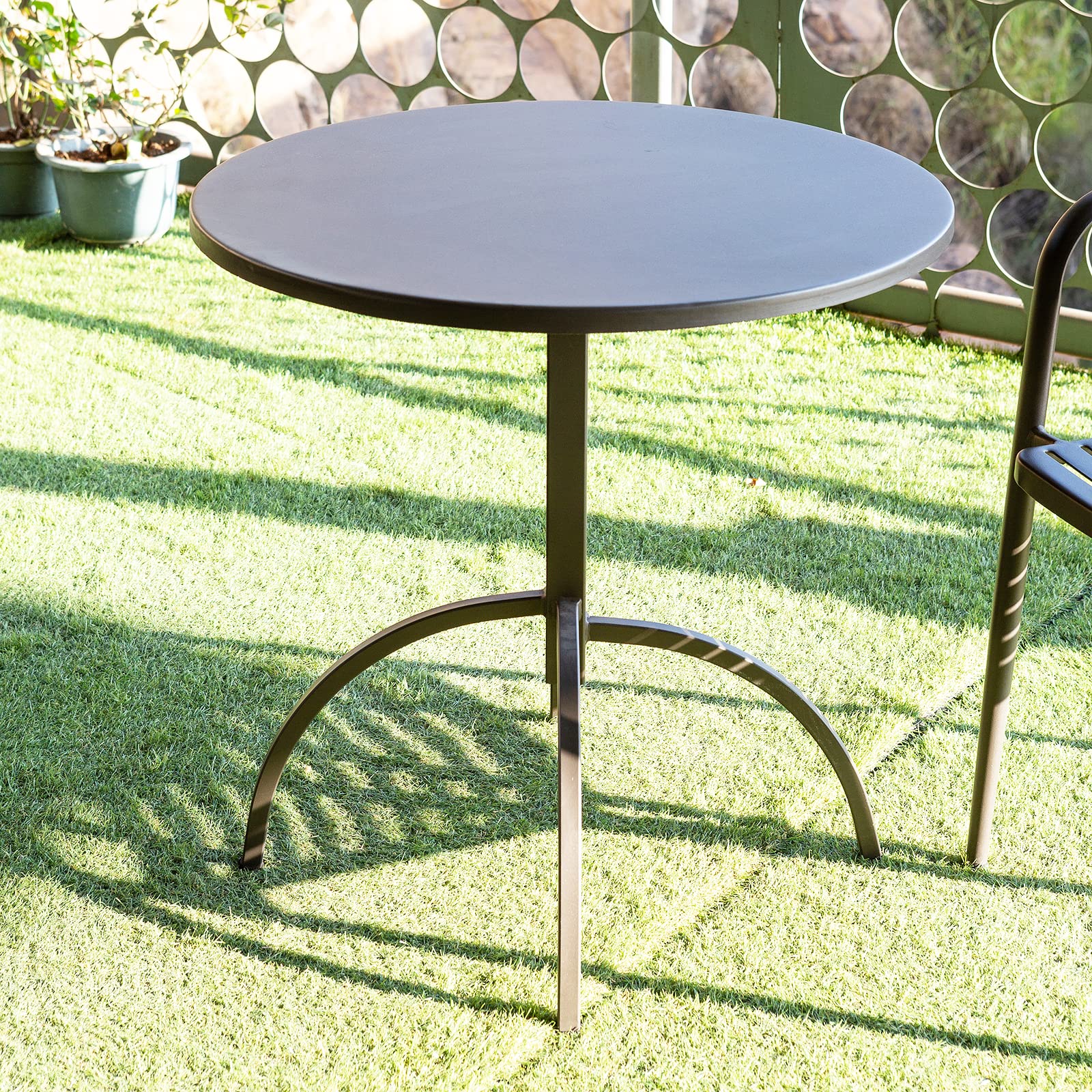 Patio Bistro Metal Dining Table - 23.6