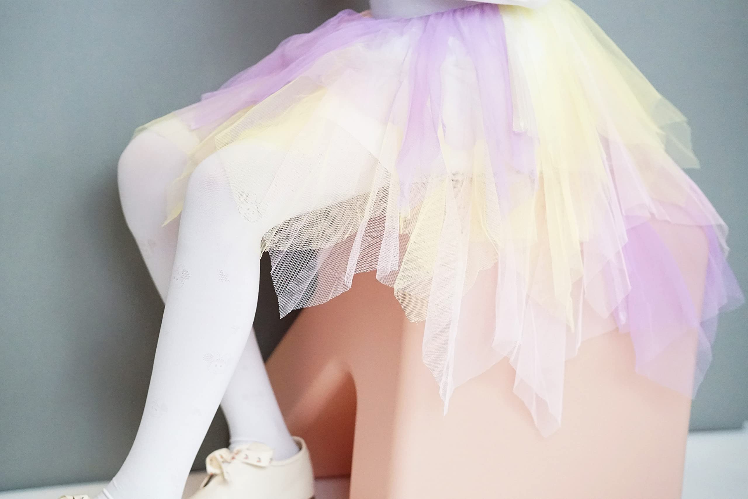 LX7 Baby Girls' Tutu Skirt - Toddler Layered Tulle Ballet Dance Dress for Princess Party, Birthday, Photo Shoot & Performance (Multicolored)