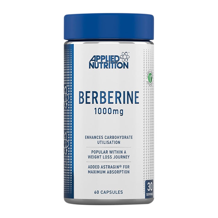 Applied Nutrition Berberine 1000mg - 60 Vegan Capsules for Blood Sugar Support & Digestive Health | Natural Glucose Metabolism Supplement | Perfect for Daily Wellness Routine & Weight Management