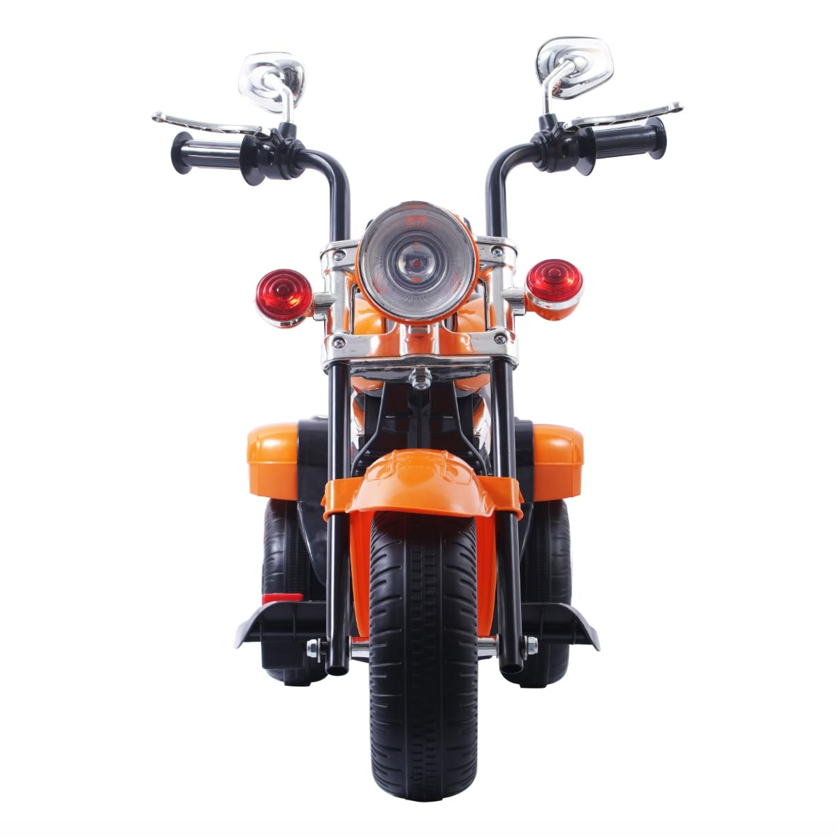 Freddo Toys 6V Electric Ride-On Chopper Motorcycle for Kids Ages 3-6 | Battery-Powered Trike Toy with Realistic Design | Perfect for Outdoor Play, Birthday Gifts & Toddler Pretend Play (Orange)