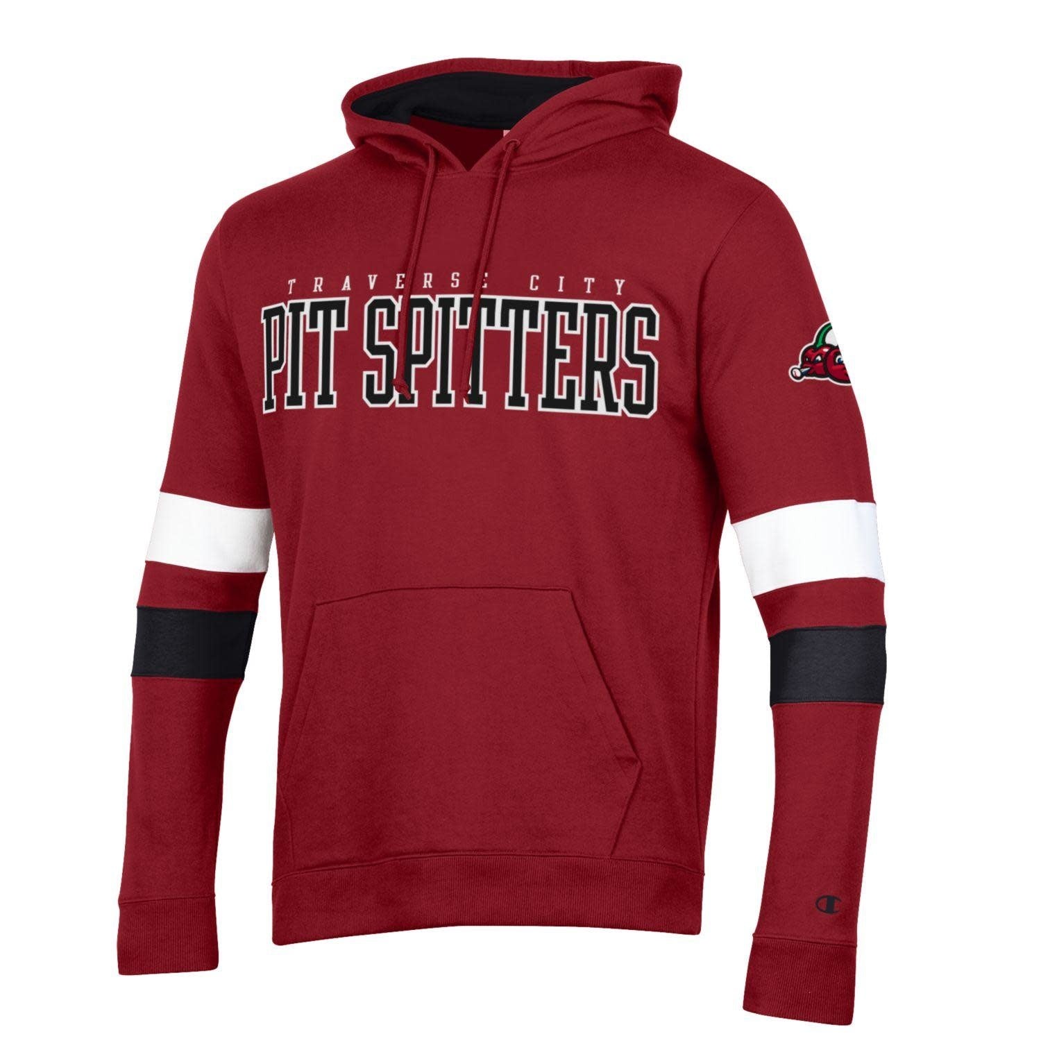 Champion Cardinal Blocked Sleeve Hoodie - Men's & Women's Pullover Sweatshirt with Bold Color Block Design | Perfect for Gym, Casual Wear & Street Style Fashion