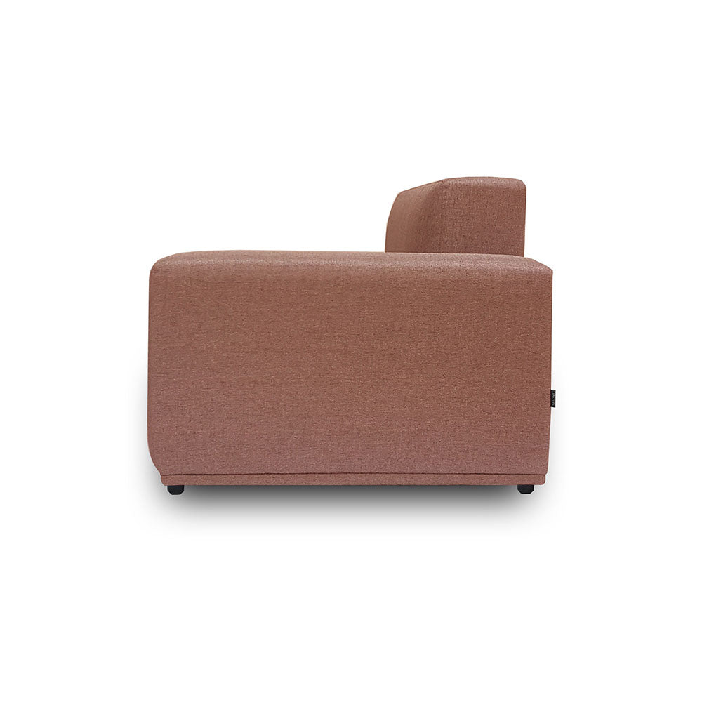 3 Seater Modular Sofa with Ottoman | EcoClean Fabric | Modern Living Room Furniture for Small Spaces | Perfect for Apartments & Home Offices