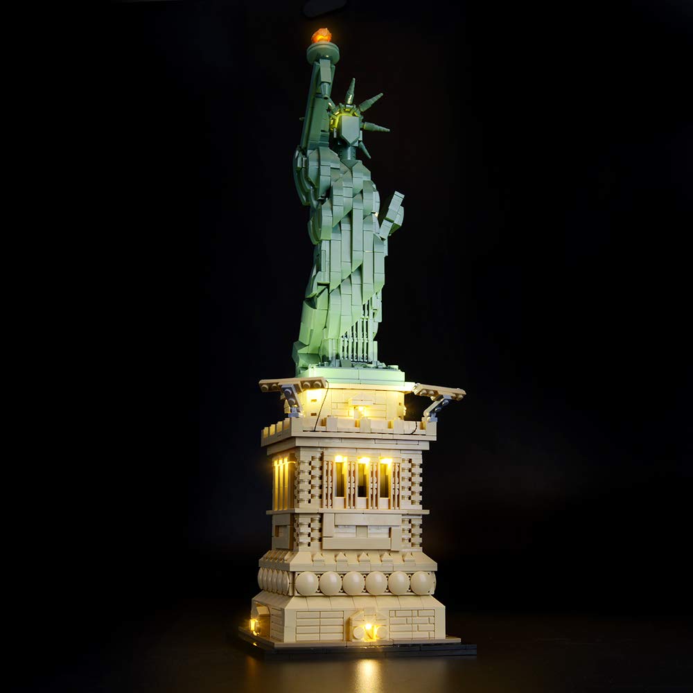 Briksmax LED Lighting Kit for Lego Architecture Statue of Liberty Model 21042 - Compatible with Lego Building Blocks (Lego Set Not Included) - Perfect for Display, Gifts, and DIY Home Decor