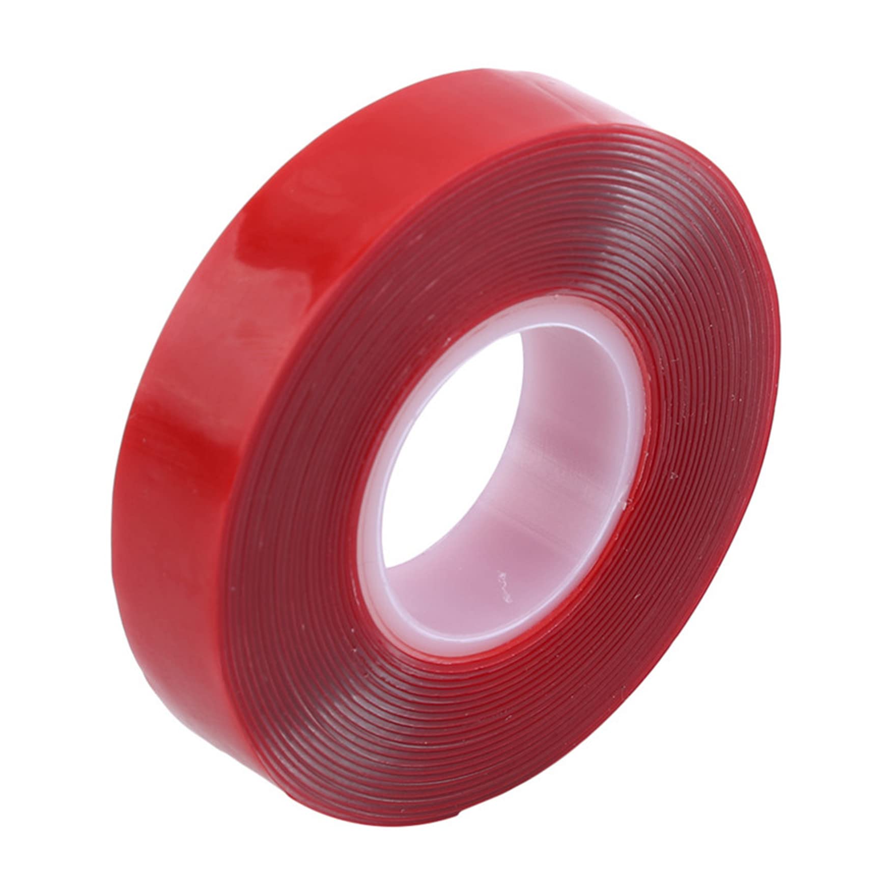 1 Pack Clear Acrylic Double Sided Tape - Strong Waterproof Adhesive Removable Mounting Tape for Carpet Fixing, Wall Decor, DIY Crafts (12mm) - Perfect for Home Office, Car Glass & Creative Projects