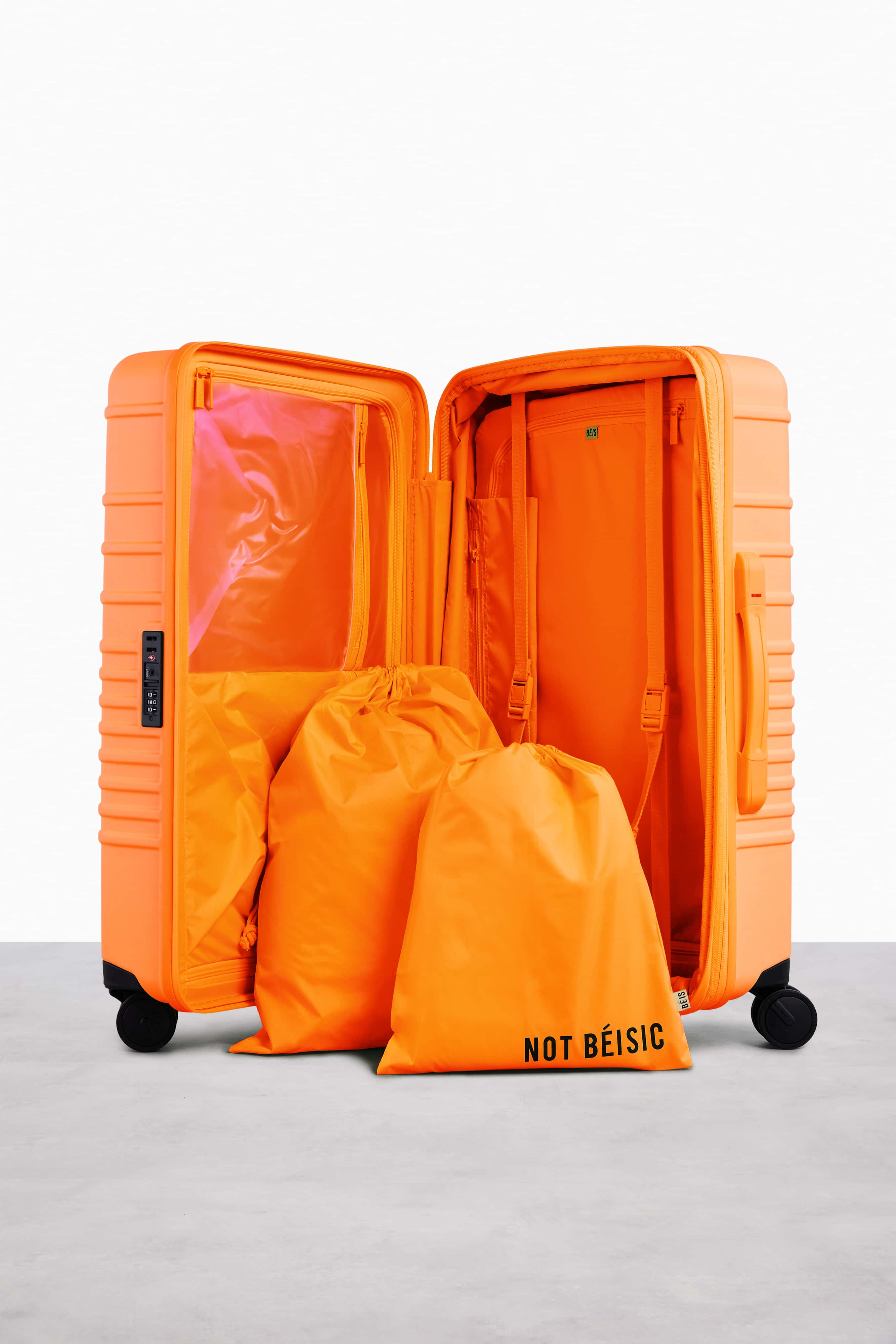 Creamsicle Medium Check-In Roller Luggage - Lightweight Spinner Suitcase for Travel, Business Trips & Weekend Getaways