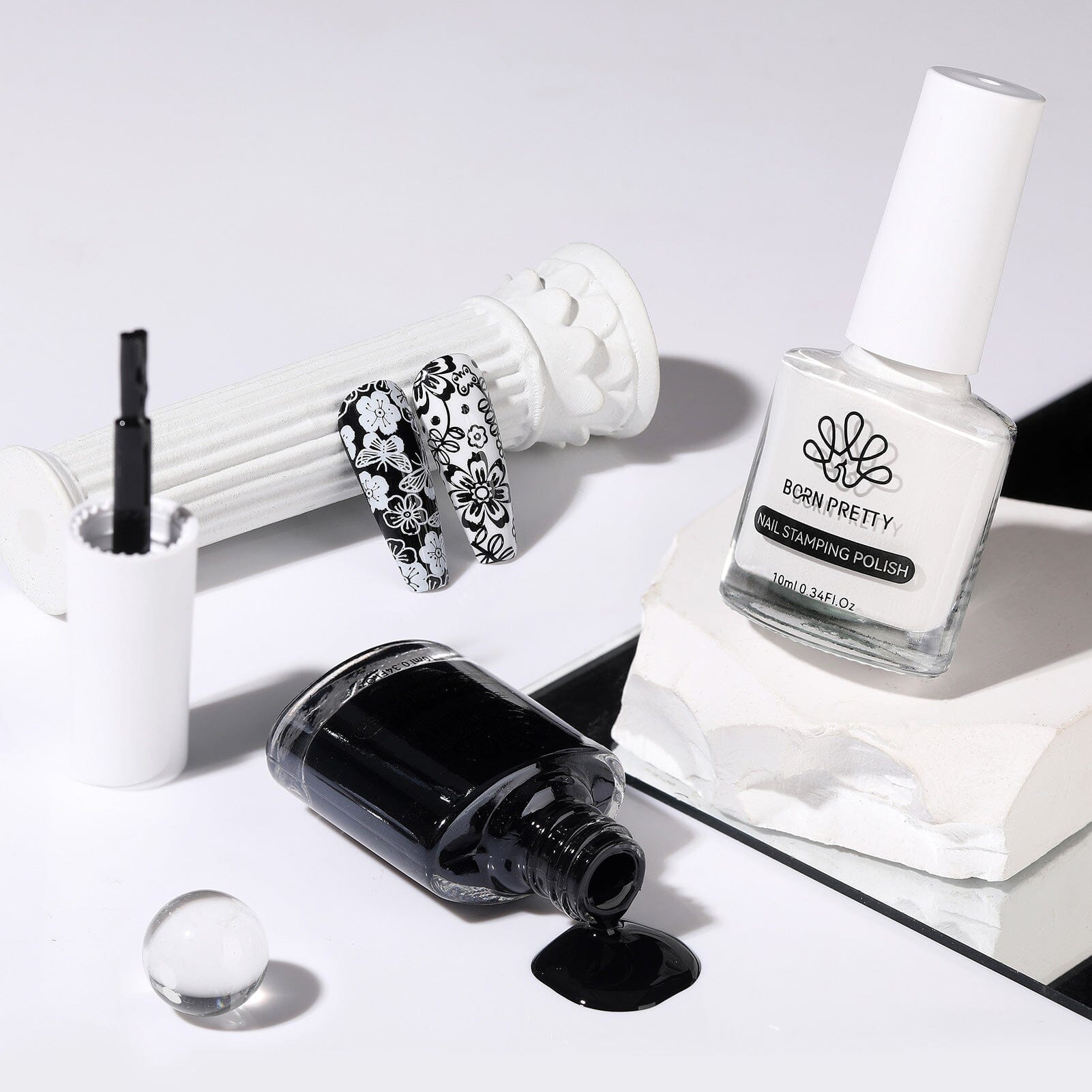 BORN PRETTY 10ml Nail Stamping Polish - Long Lasting, High Pigment Nail Art Polish for Professional Salon & DIY Home Manicure - Perfect for Nail Art Designs, Special Occasions & Gift Giving