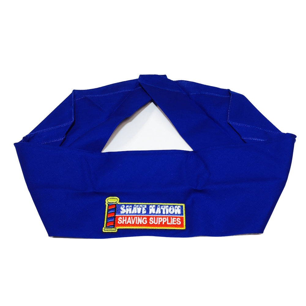 Premium Blue Bandana for Men & Women - Soft & Breathable Cotton Headwear for Shaving, Barbering, Outdoor & Sports Activities