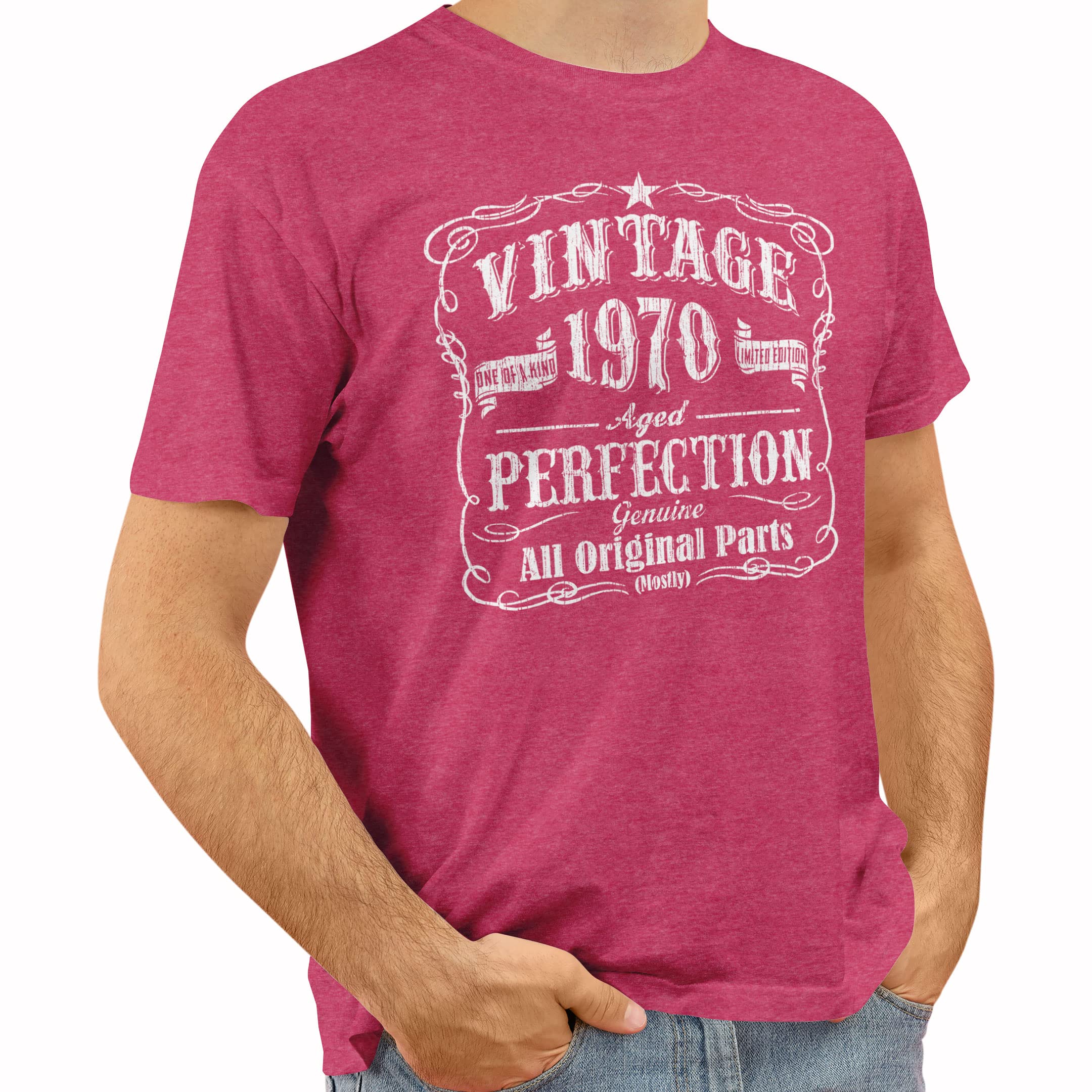 52nd Birthday Gift T-Shirt for Men - Vintage 1970s Style Funny 52 Year Old Birthday Shirt - Perfect for Dad, Husband & Grandpa Birthday Parties