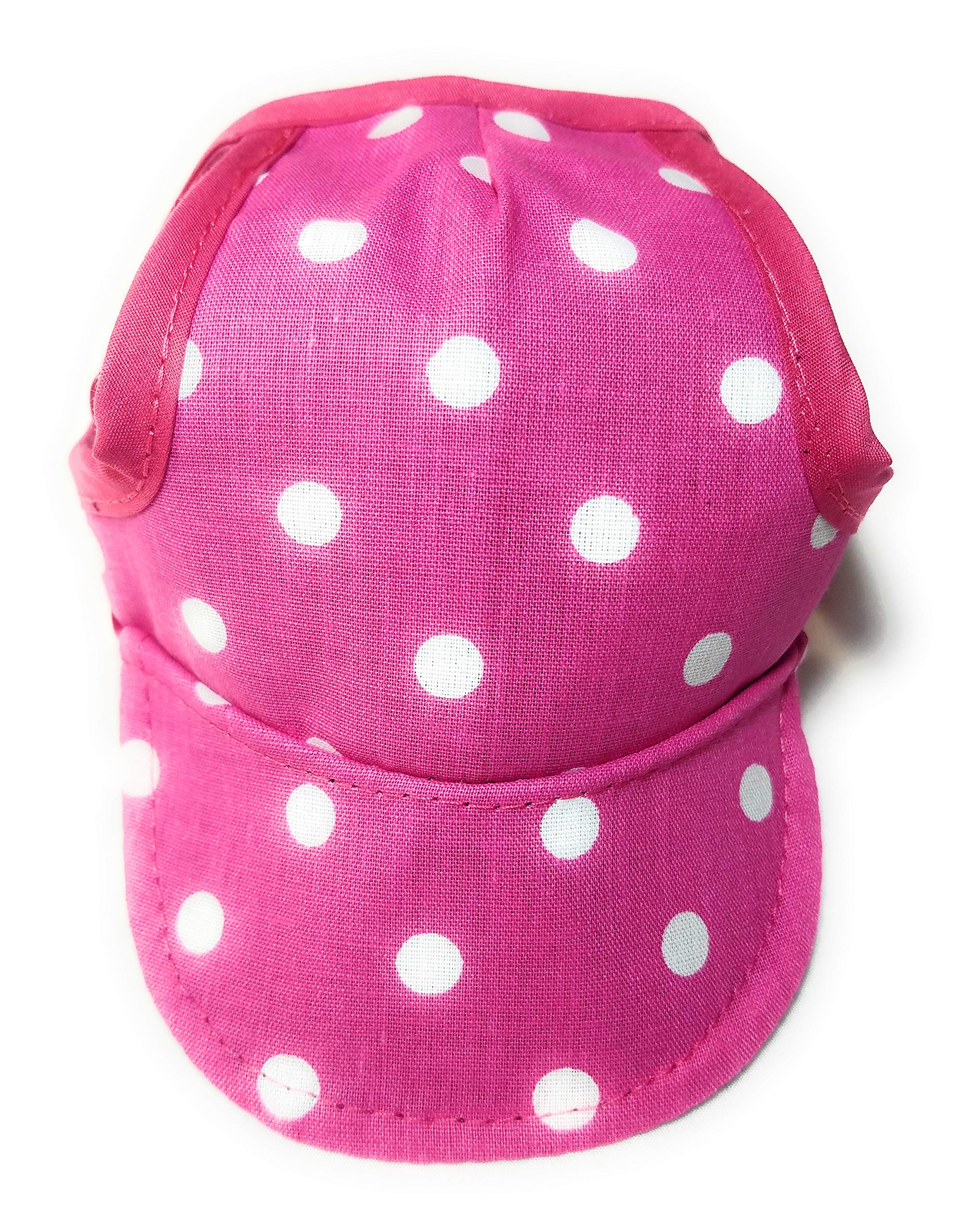 Polka Dot Pink Dog Hat - Cute & Stylish Pet Accessory for Small & Medium Dogs - Perfect for Photos, Parties & Outdoor Adventures