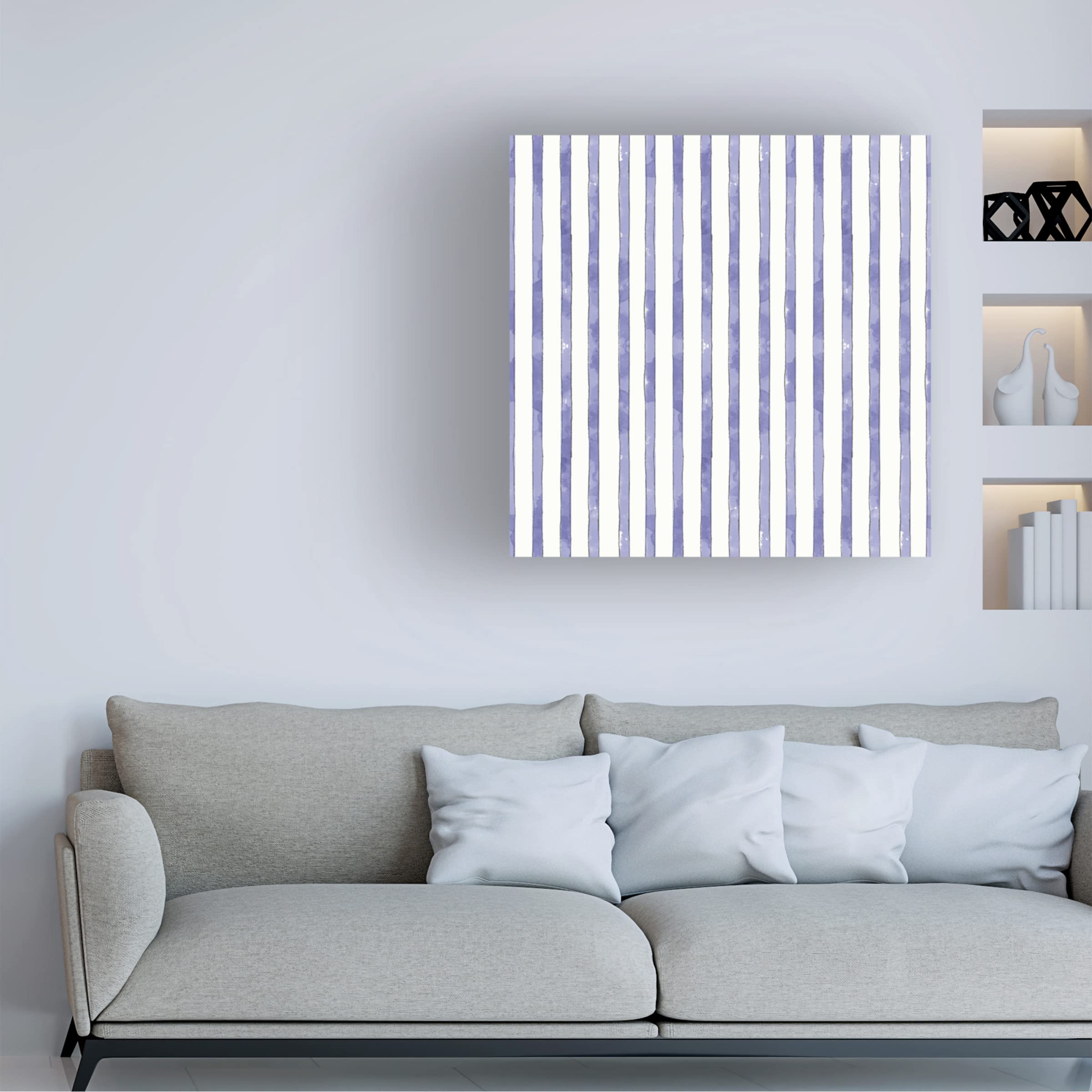 Trademark Fine Art 'Botanical Blue Step 06' Canvas Wall Art by Katie Pertiet - Modern Floral Home Decor for Living Room, Bedroom & Office