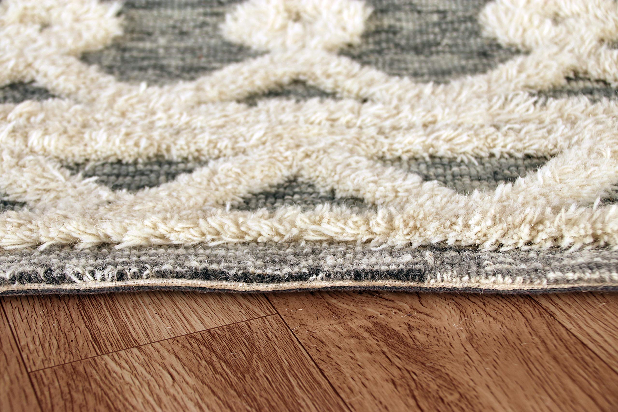 LR Home Scandinavian Geometric Tufted Area Rug - Modern Nordic Design for Living Room, Bedroom & Office Decor
