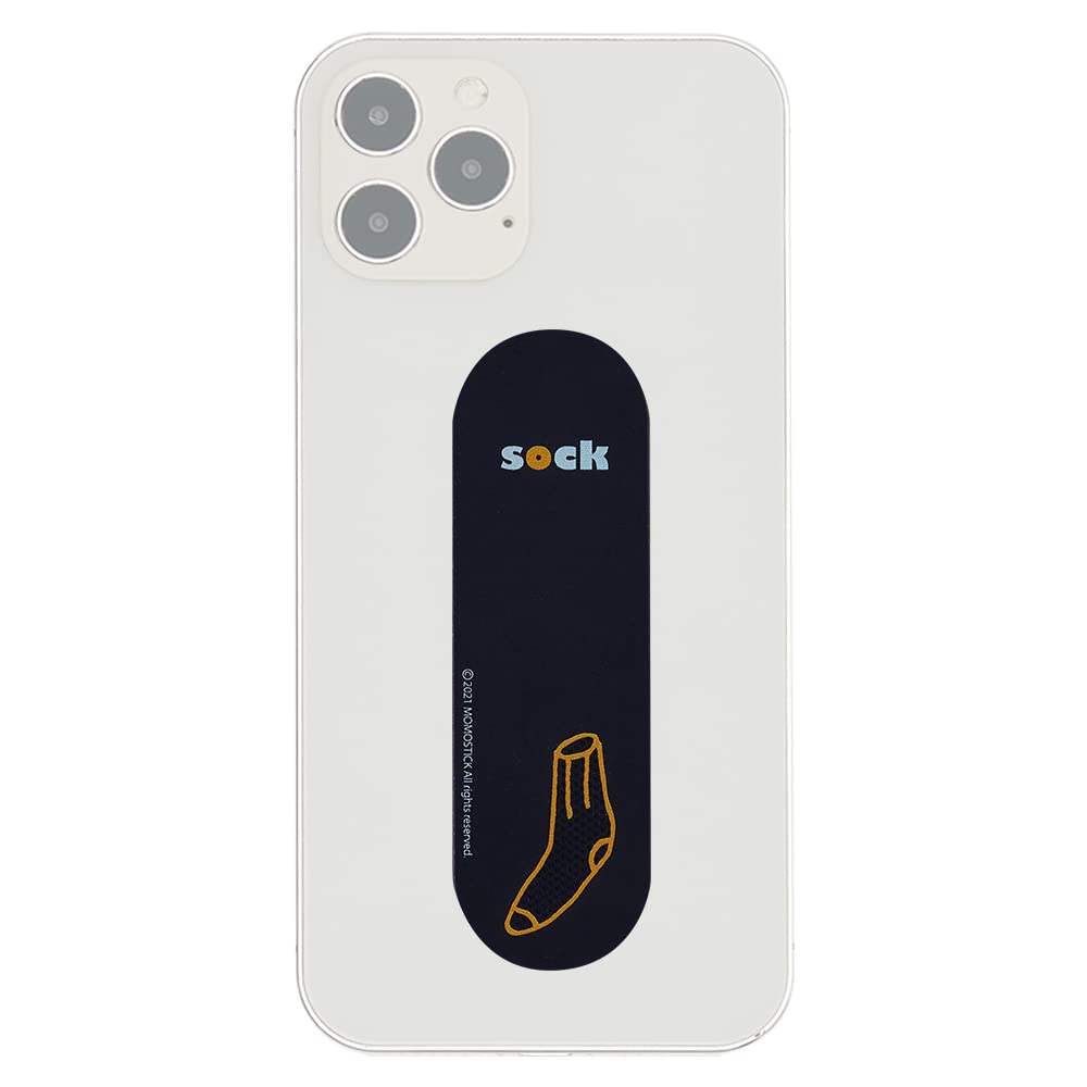 Momostick Flatstick - Slim Finger Grip Strap Holder & Phone Stand for iPhone, Samsung & Most Smartphones | Hands-Free Selfie Grip, Secure Phone Grip for Running, Travel & Daily Use