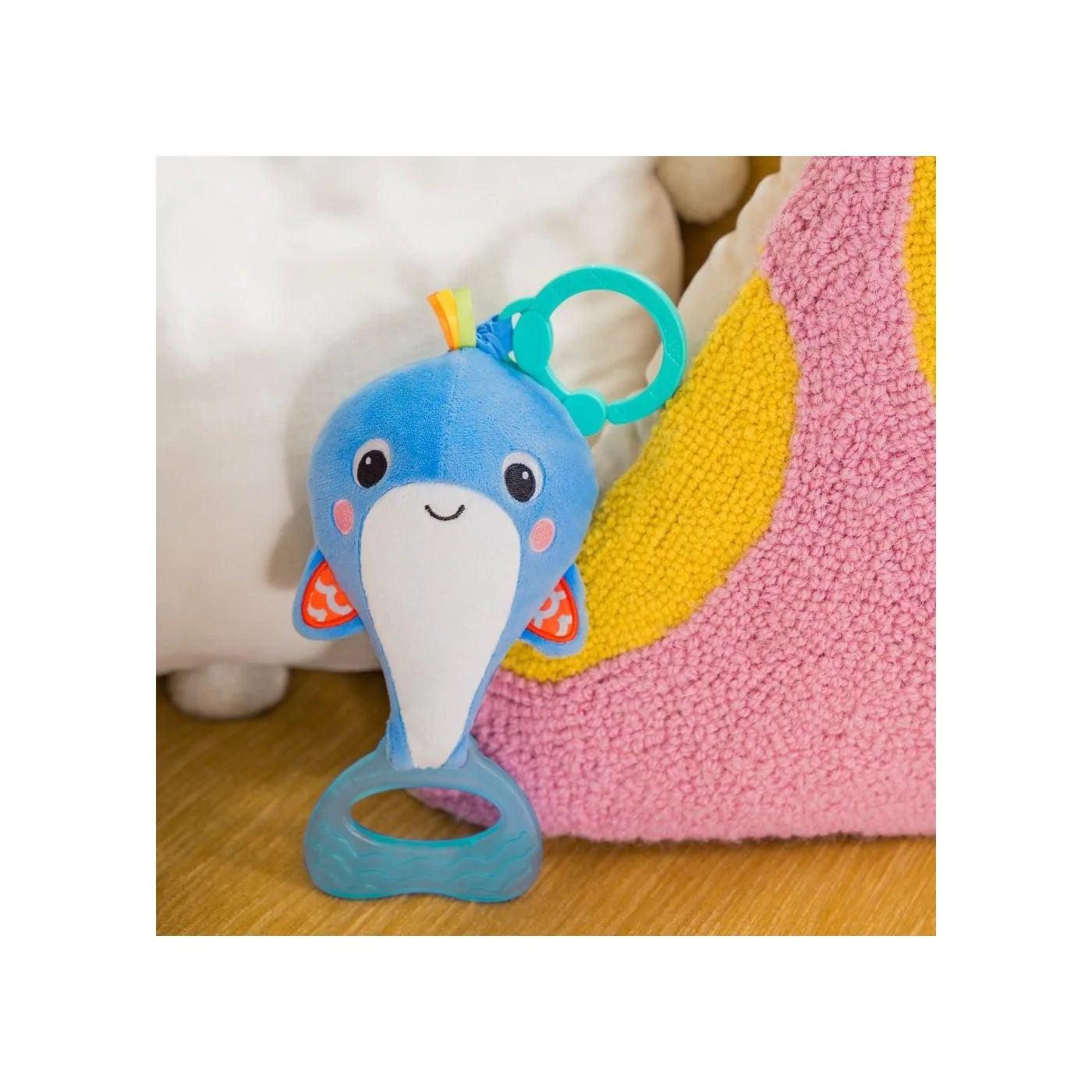 Bright Starts Whale a Roo Pull & Shake Activity Toy for Babies - Interactive Learning Toy with Lights & Sounds - Perfect for Crawling, Tummy Time & Early Development Play