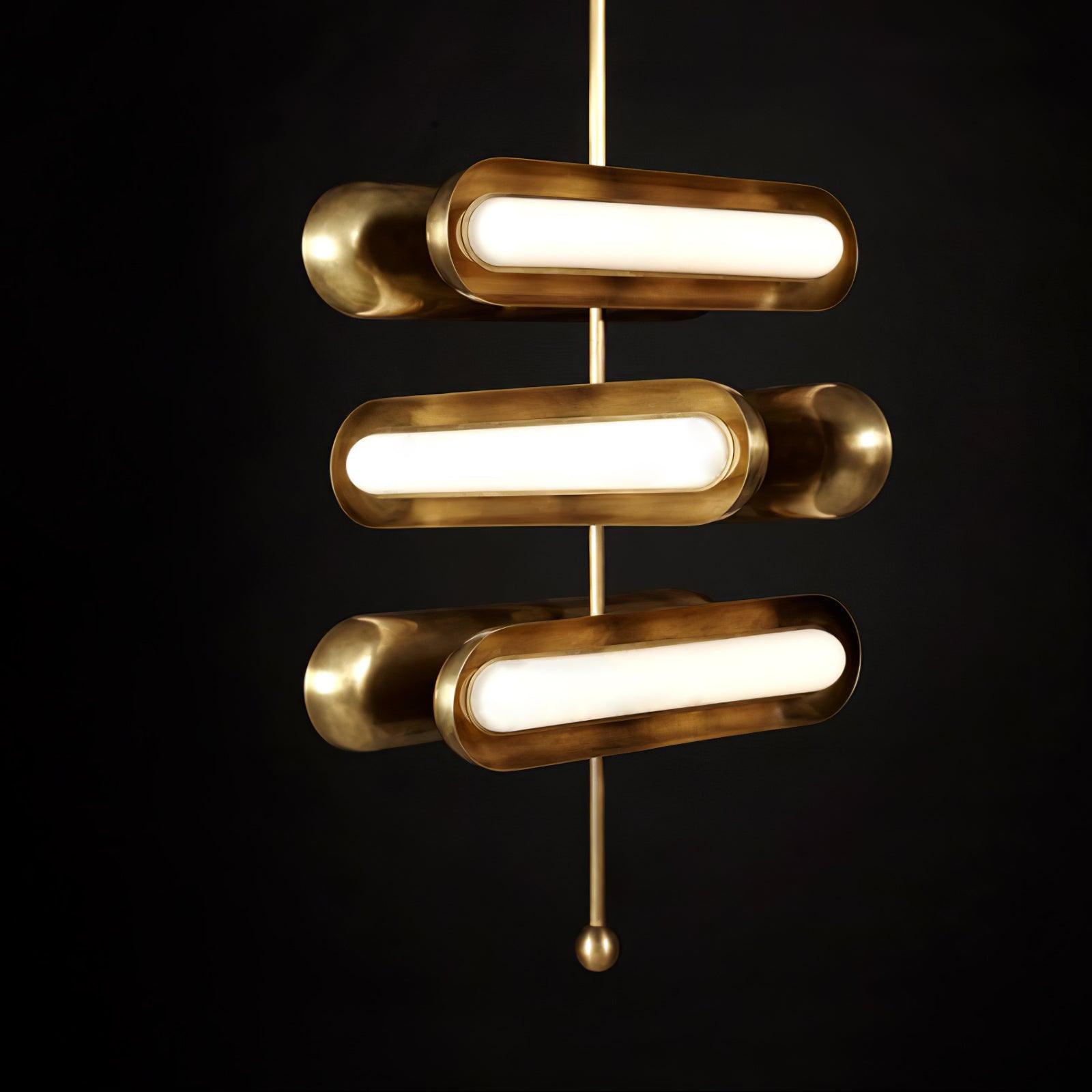 Elegant Crystal Capsule Chandelier - Modern Ceiling Light Fixture for Dining Room, Bedroom & Living Room Decor