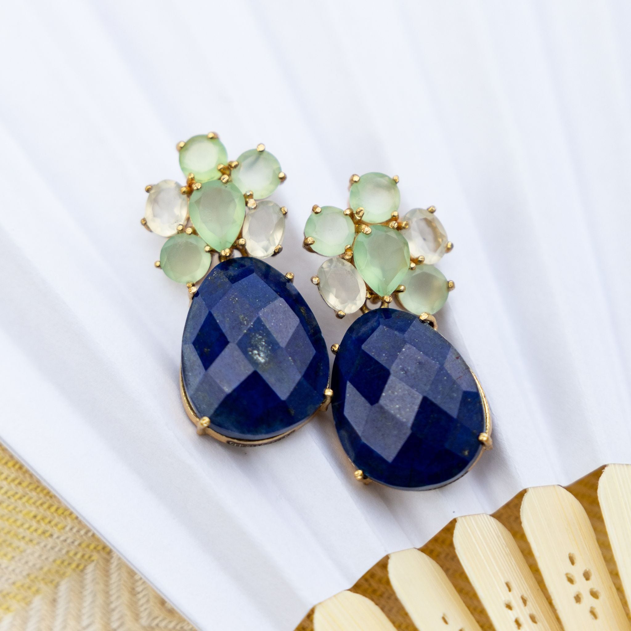 After Sunset Drop Earrings for Women - Elegant Dangle Earrings with Crystal Beads | Perfect for Evening Parties, Weddings & Date Nights