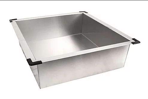 Nantucket Sinks Deluxe Rinse Tray RT1718 - Premium Stainless Steel Kitchen Sink Accessory for Dish Drying & Organization | Perfect for Small Kitchens, RV Living & Camping