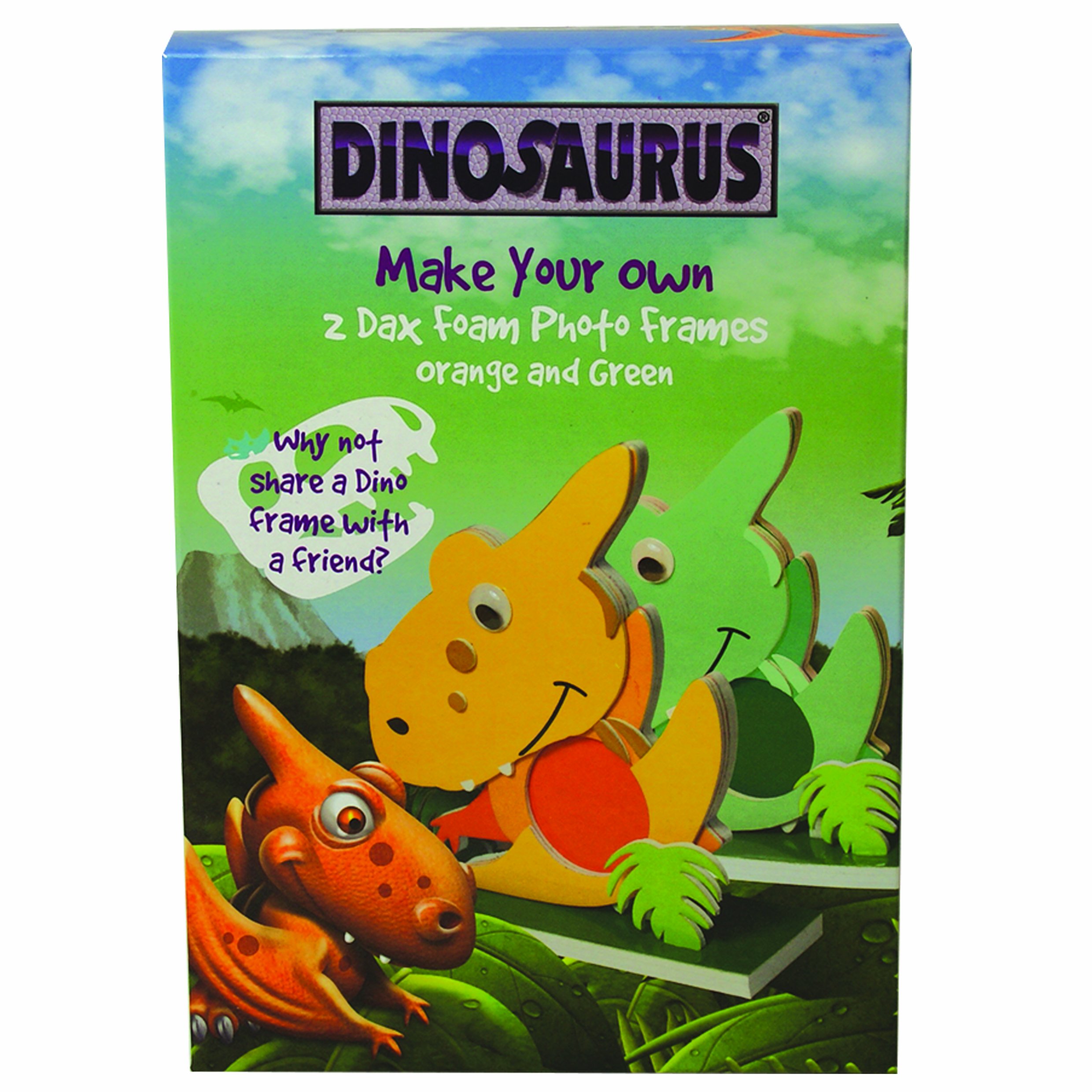 Dinosaur Themed Foam Picture Frame for Kids - Fun and Safe Photo Display for Bedroom, Nursery, or Playroom Decor