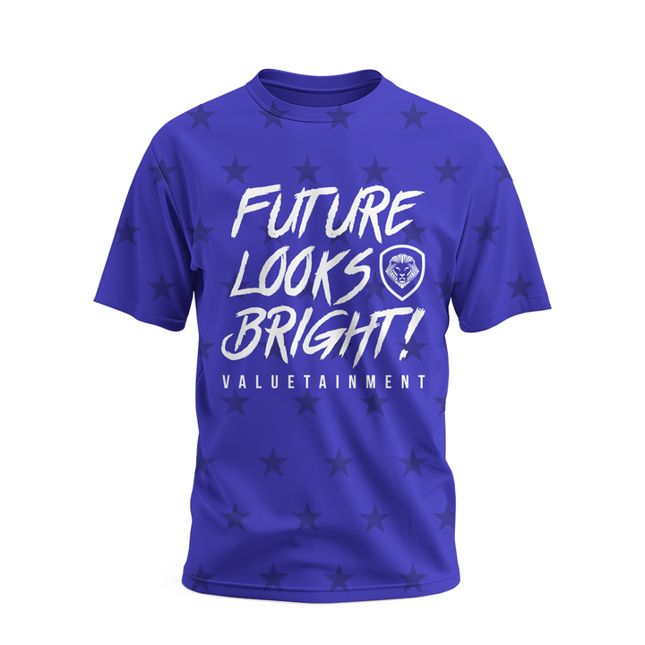 Future Looks Bright Code Five Star Print T-Shirt - Stylish Graphic Tee for Men & Women - Perfect for Casual Wear, Street Fashion & Everyday Outfits