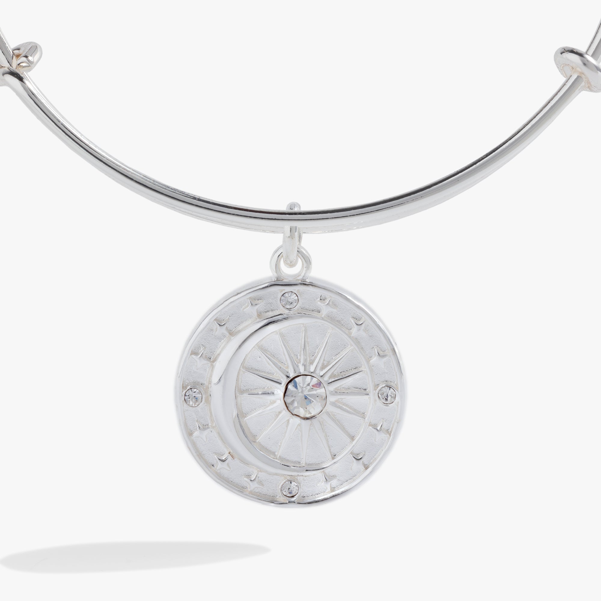 Cosmic Balance Charm Bangle - Adjustable Healing Crystal Bracelet for Women, Positive Energy Jewelry for Meditation, Yoga & Spiritual Wellness